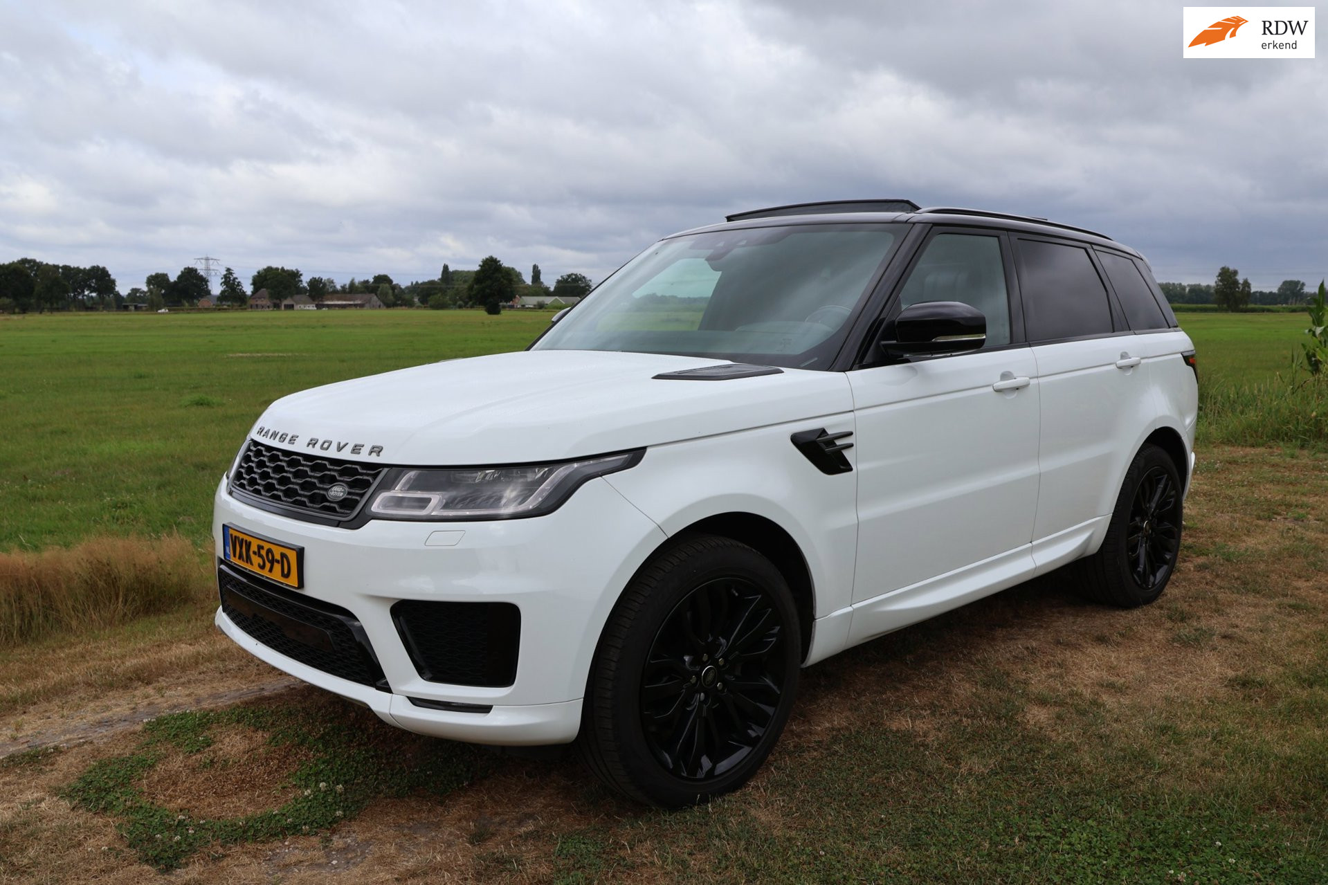 Land Rover Range Rover Sport 3.0 HSE|GRIJS Kenteken|PANO|Luchtvering|Dealer onderhouden 2018 - voorkant
