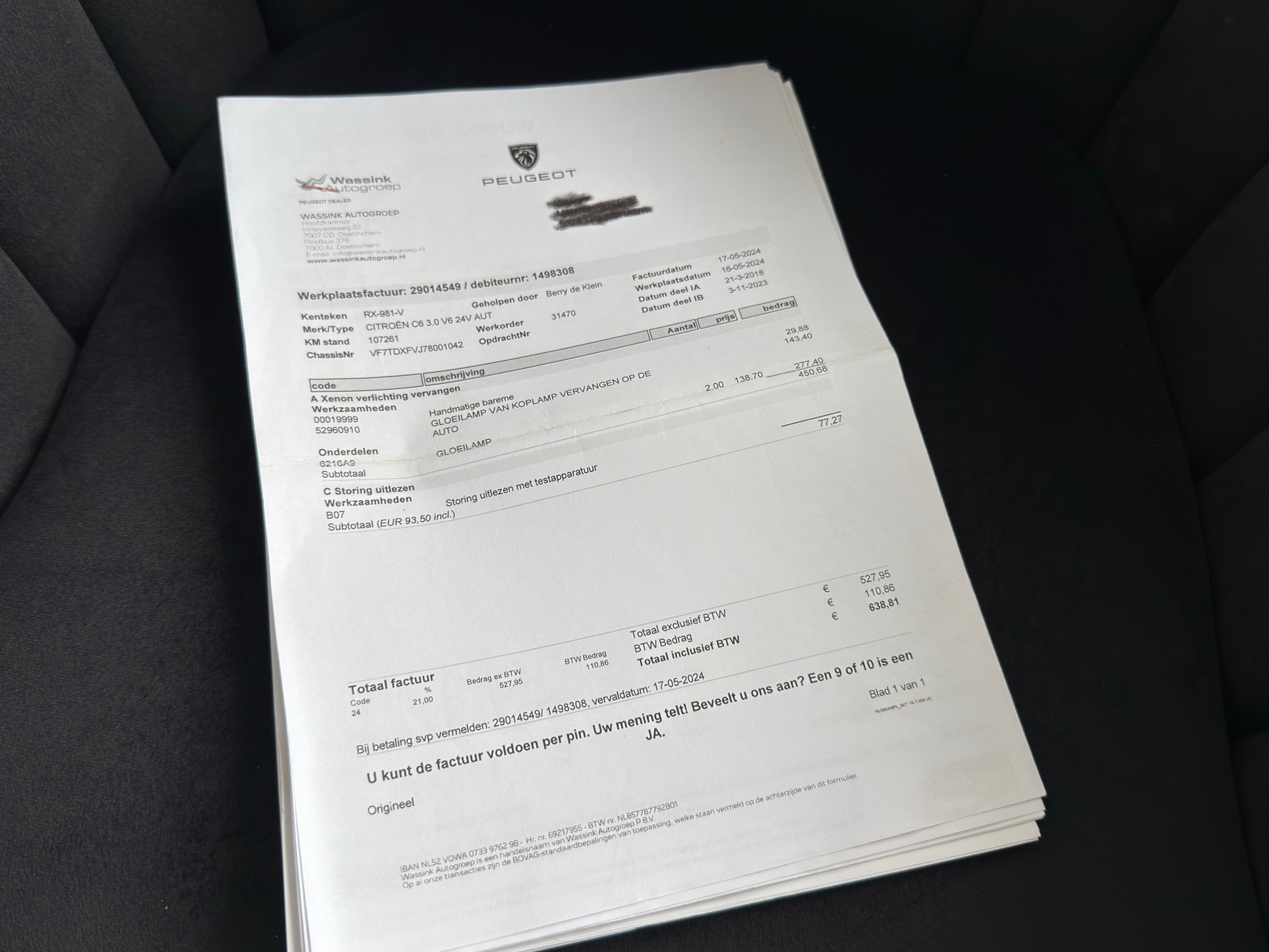 Foto van Citroen C6