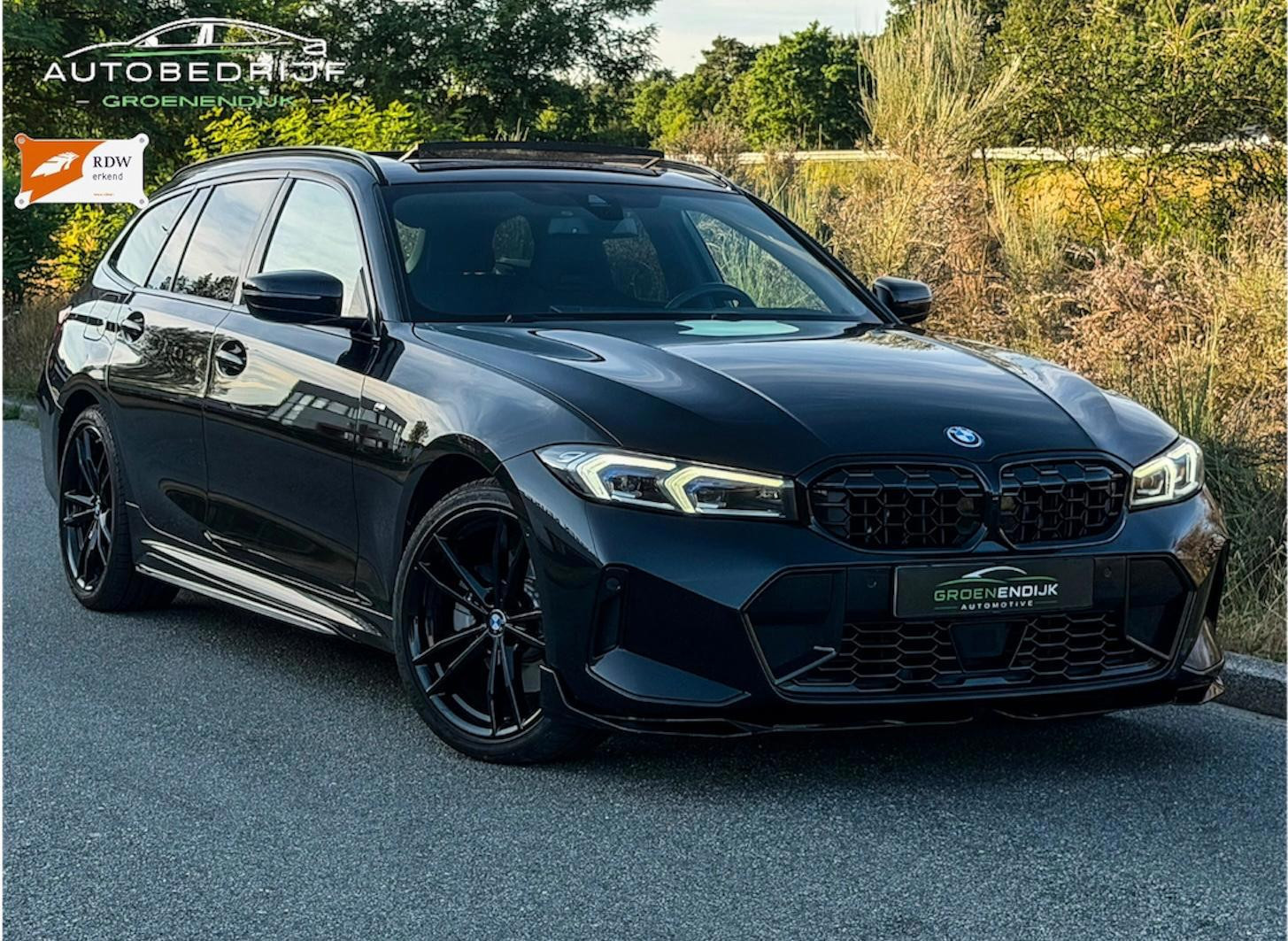 BMW 330e xDrive 330e xDrive M PERFORMANCE SEATS / MASSAGE HUD WIDESCREEN CAM PANO CARPLAY DODEHOEK 2023 - voorkant