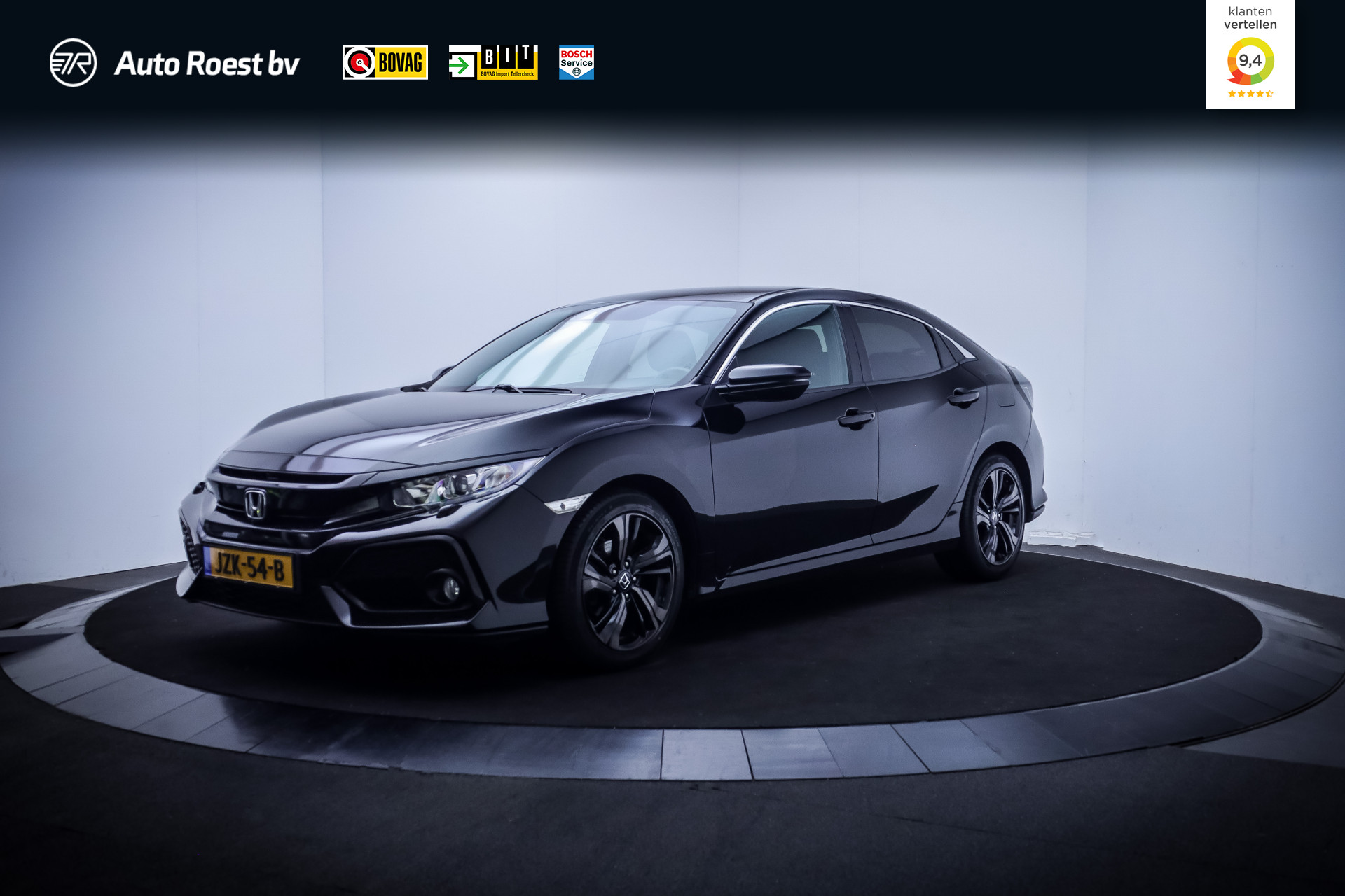 Honda Civic 5dr 1.0i-VTEC ELEGANCE 2018 - voorkant