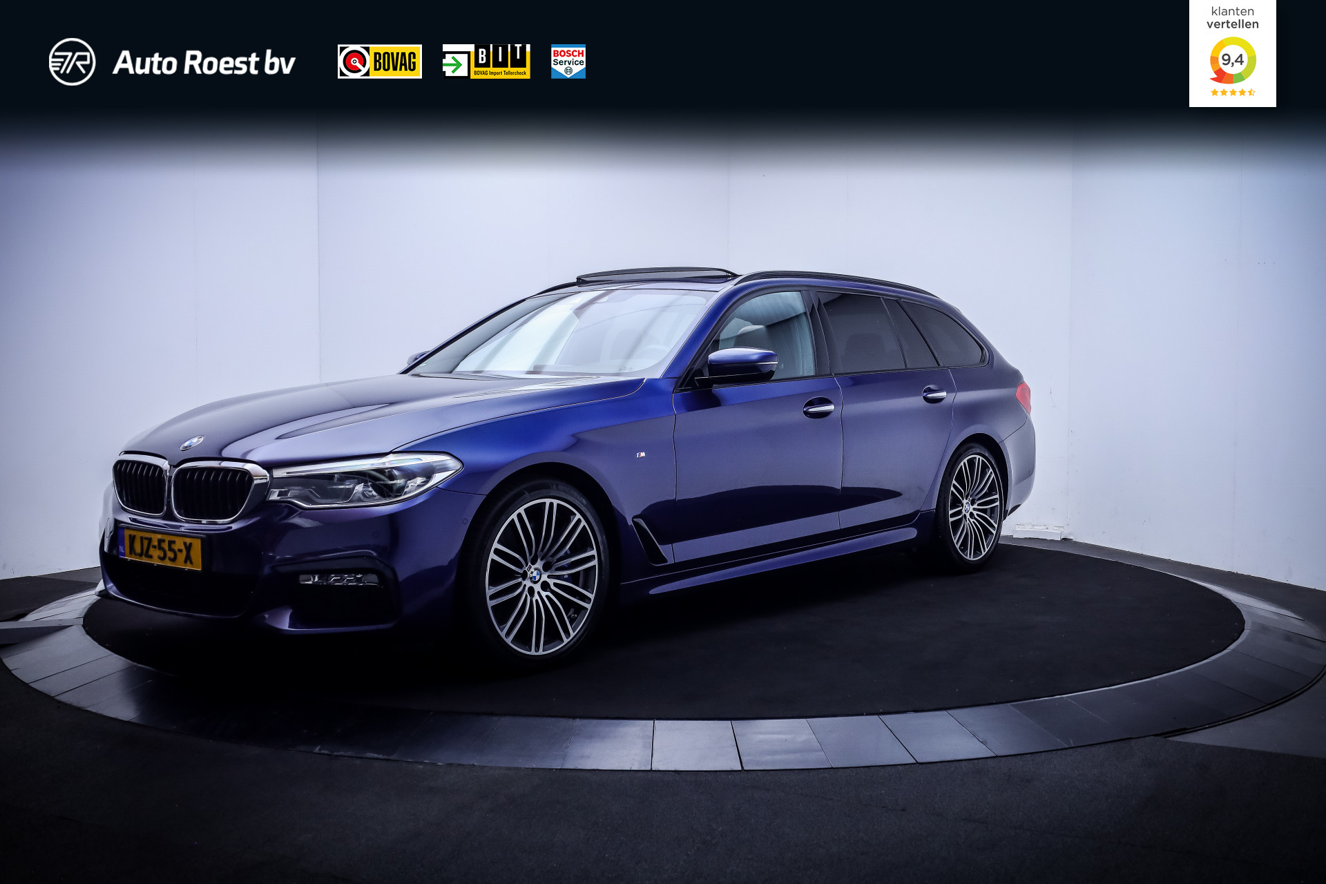 BMW 5-serie Touring 540iA xDrive M-SPORT 2018 - voorkant