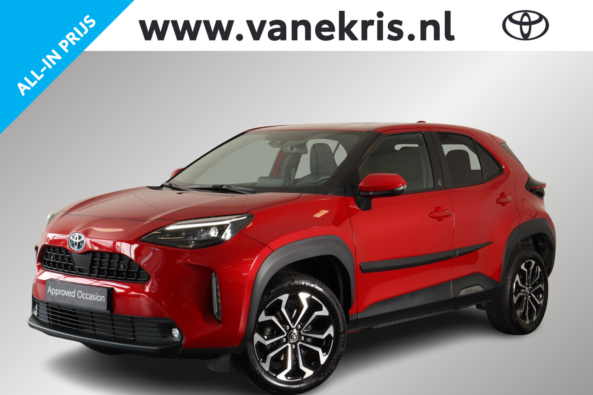 Toyota Yaris Cross 1.5 Hybrid Dynamic, Parkeersensoren, BSM 2023 - voorkant