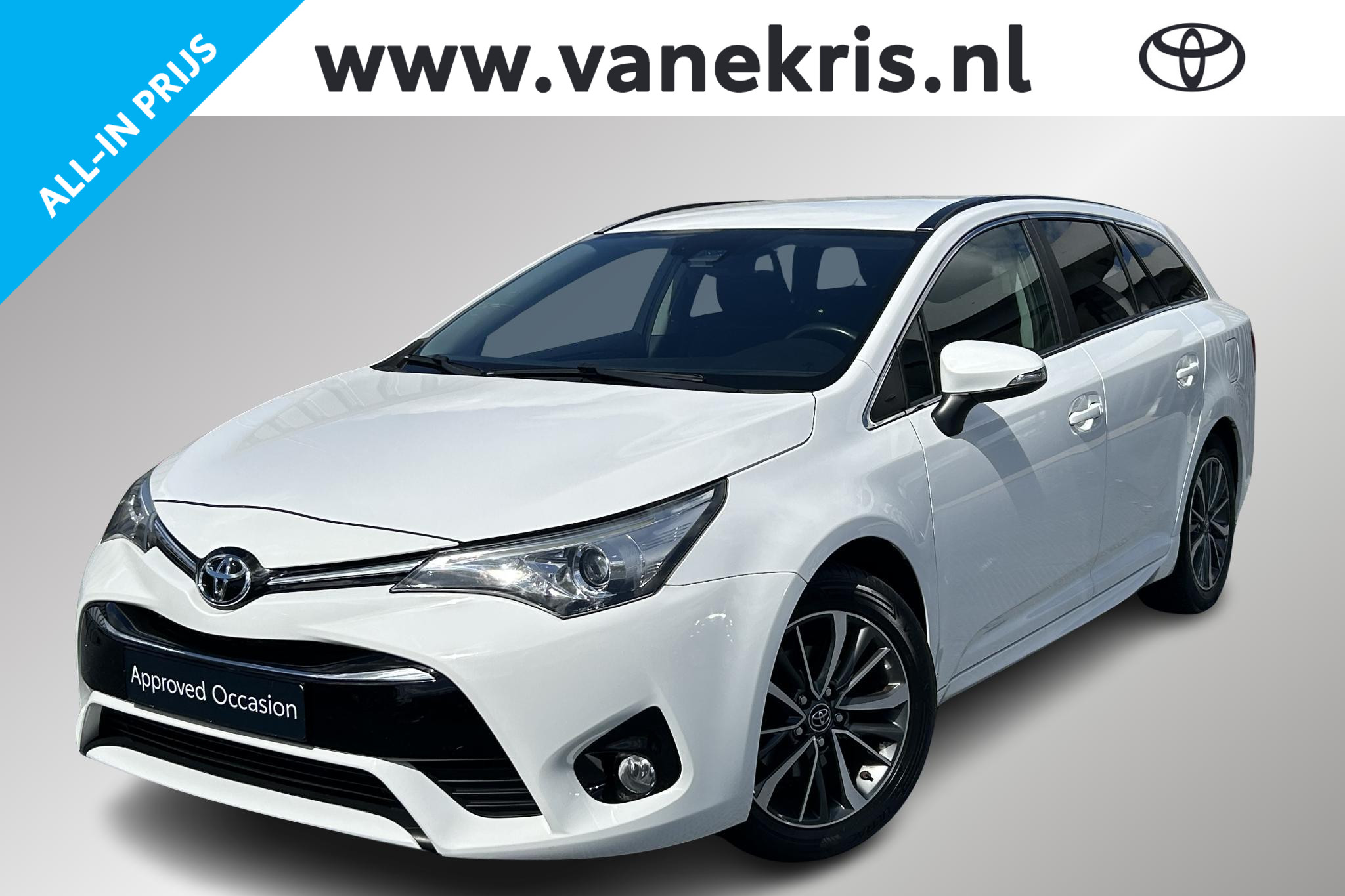 Toyota Avensis Touring Sports 1.8 VVT-i Lease Pro, Automaat, Trekhaak 2016 - voorkant