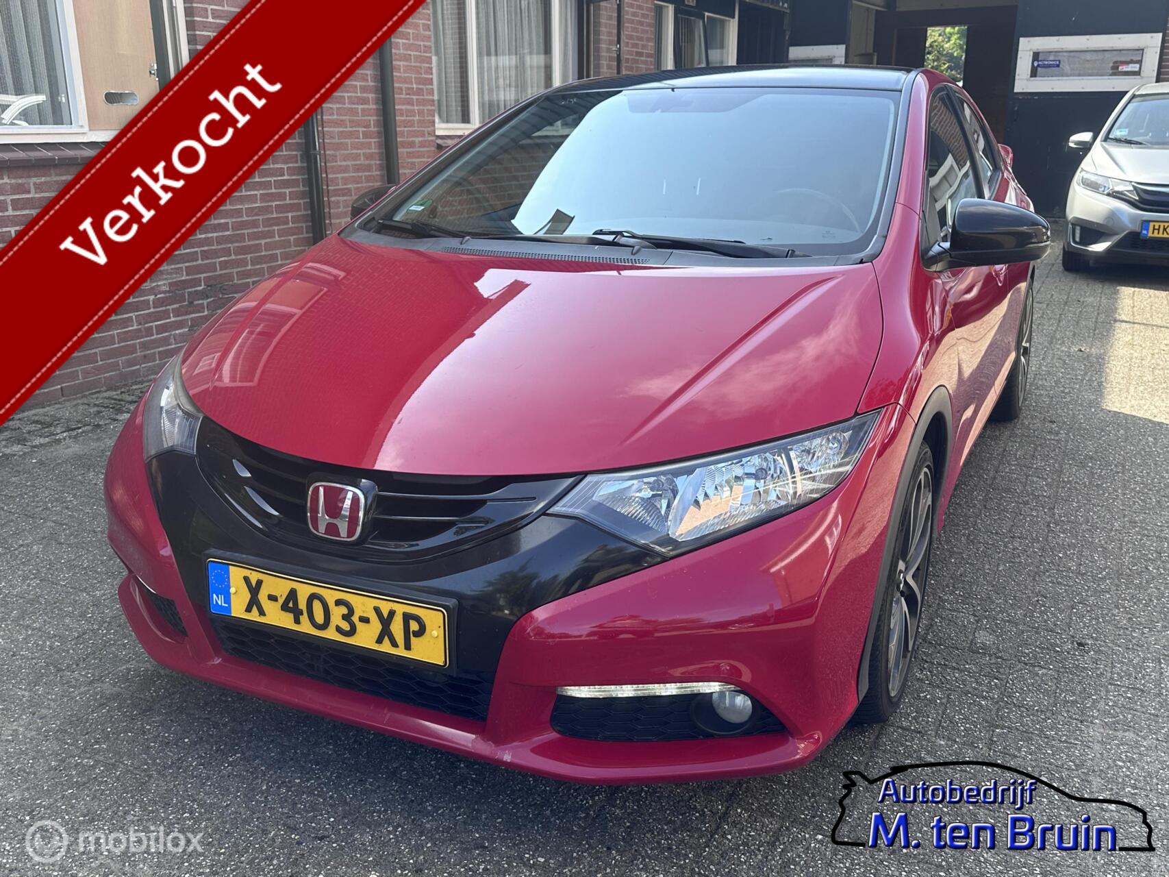Honda Civic 5dr 1.8 Sport / Trekhaak / Airco / Cruise / LM Velgen 2014 - voorkant