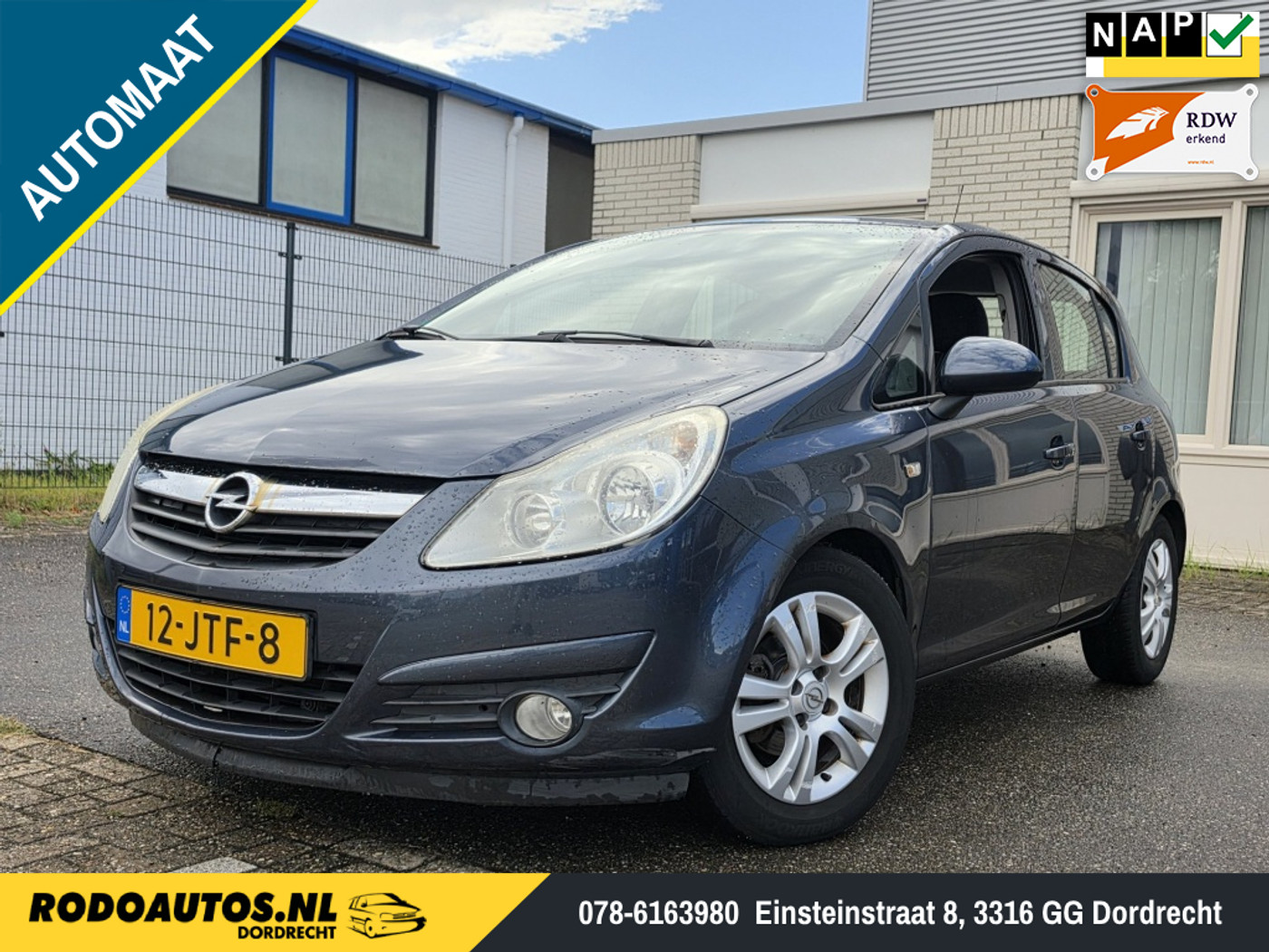 Opel Corsa 1.4-16V Enjoy Automaat Airco Nw APK ✅ 2009 - voorkant