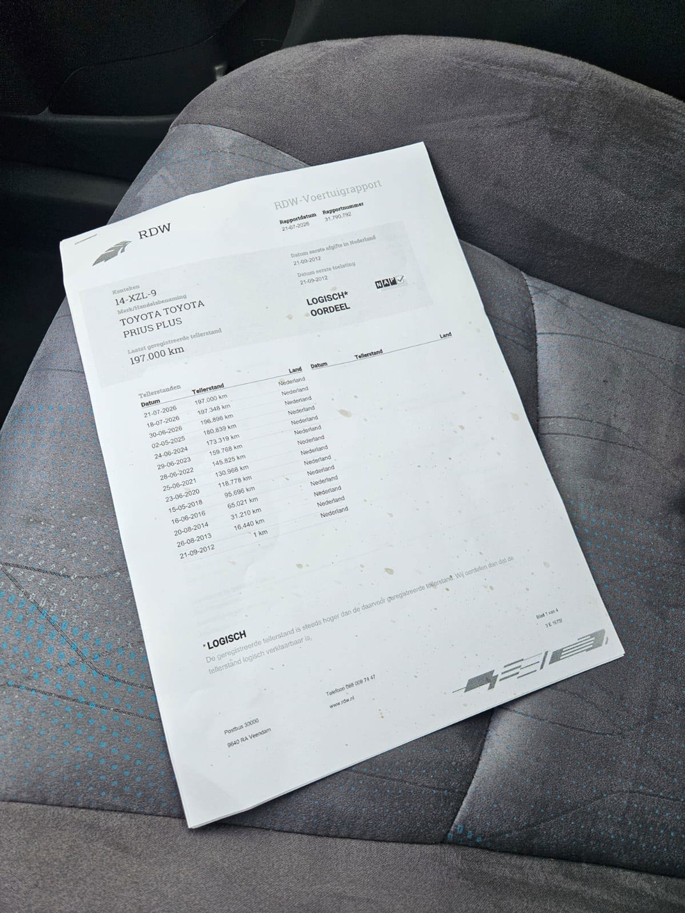 Foto van Toyota Toyota Prius Plus