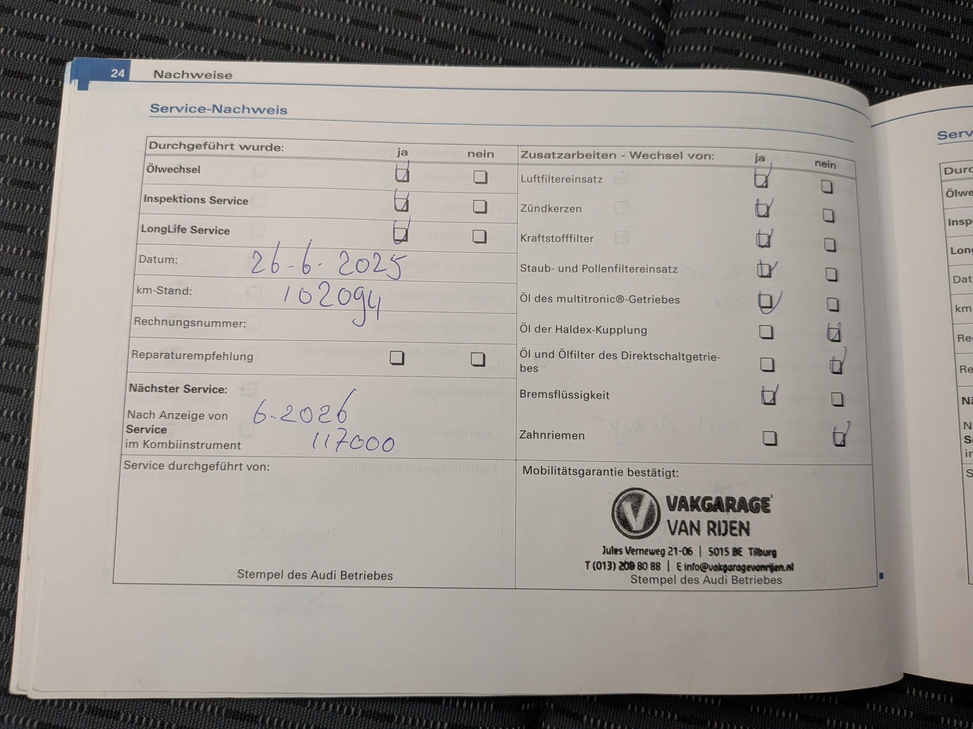 Foto van Audi A6 Limousine