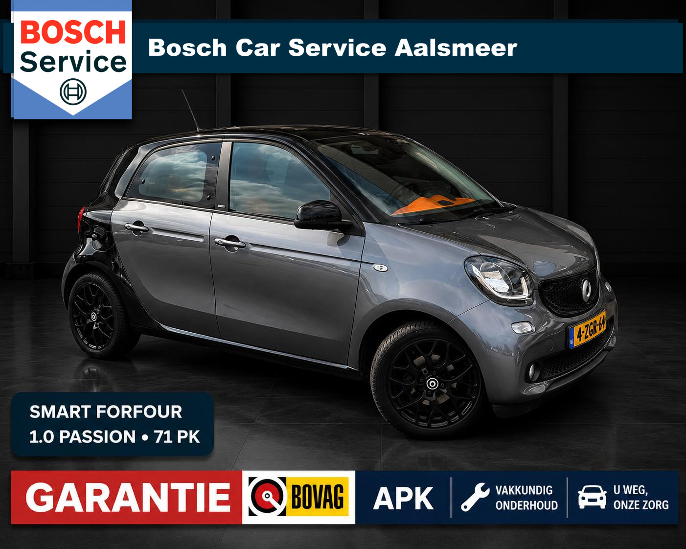 Smart Forfour 1.0 Passion 2015 - voorkant