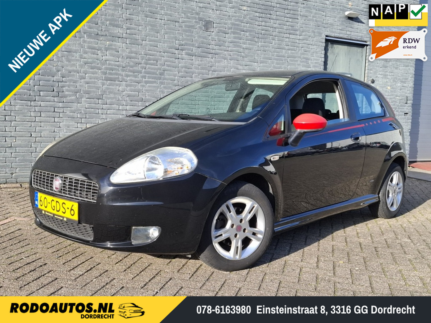 Fiat Fiat Punto 1.4 GP 3-Drs Airco Nieuwe APK ✅ 2008 - voorkant