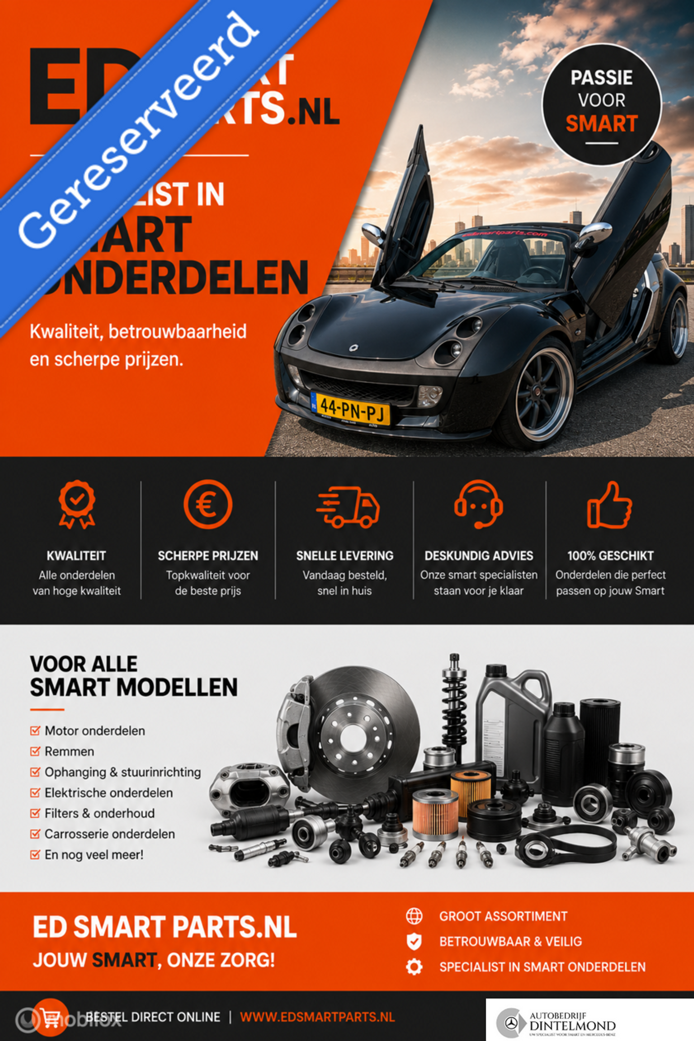 Foto van Smart City-coupé