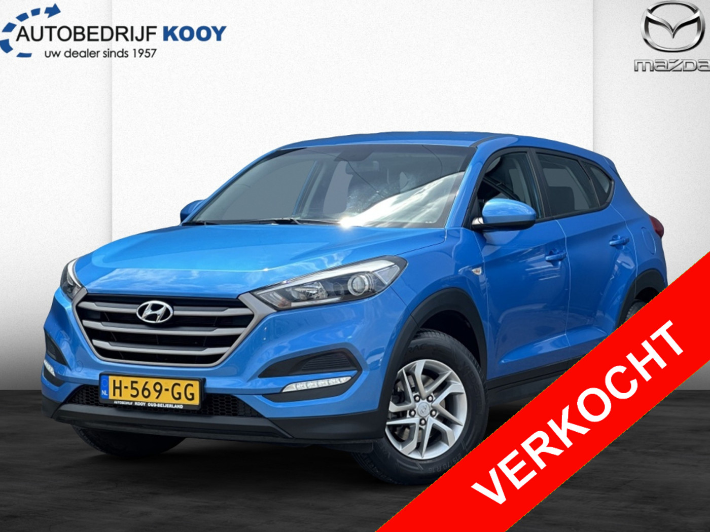 Hyundai Tucson 1.6 GDi i-Motion / Navigatie / Camera / Trekhaak 2017 - voorkant