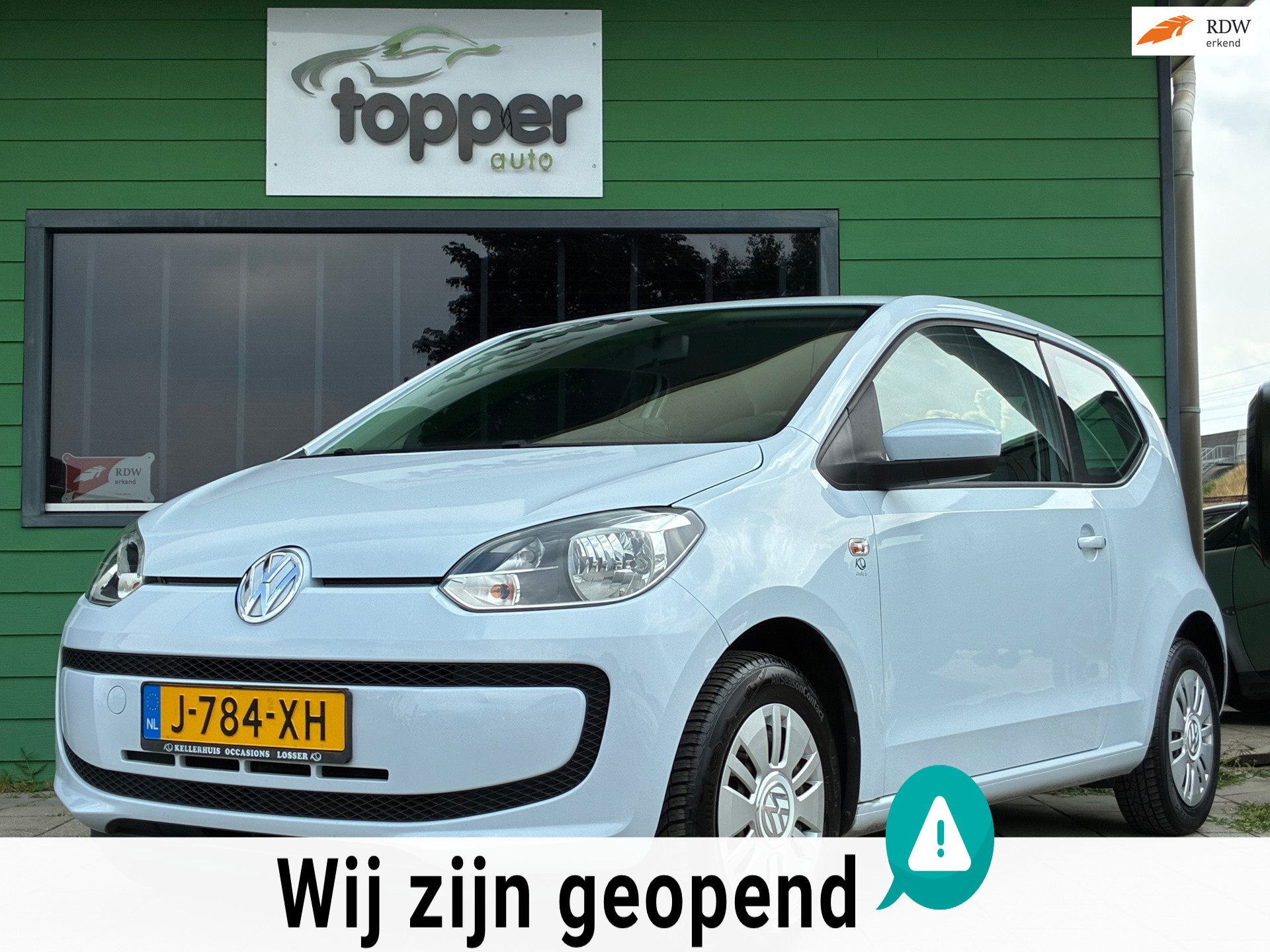 Volkswagen Up 1.0 high up!|Navigatie|Airco|Elektr.ramen|Compleet Onderhouden| 2013 - voorkant