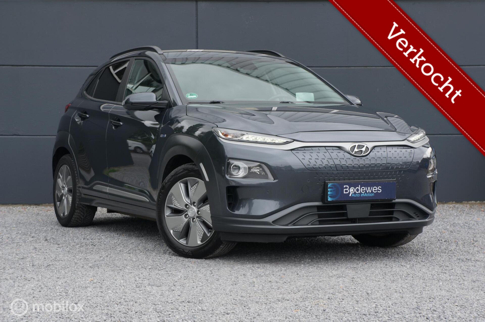 Hyundai Kona EV Premium 64 kWh Navi HUD Leder CCS Krell ! 2019 - voorkant
