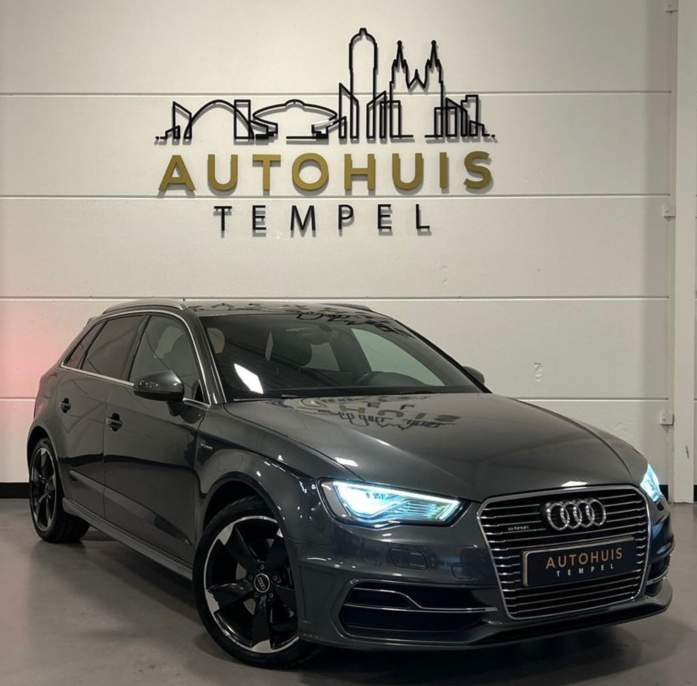 Audi A3 Sportback E-tron 1.4 e-tron PHEV Ambition Pro Line plus S Line Cruise Navi Led Stoelverwarming Climate 2015 - voorkant