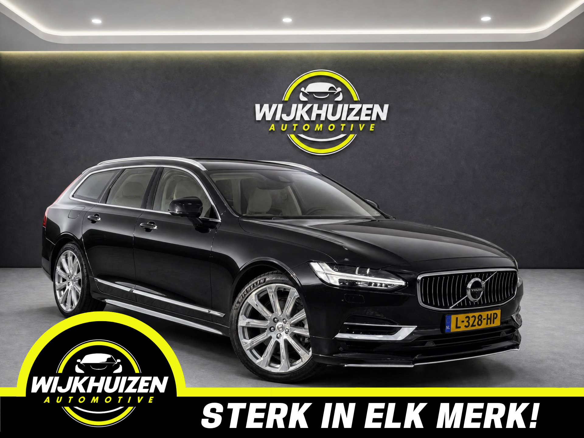 Volvo V90 T8 Twin Engine 2.0 T8 AWD Inscription met Panorama dak !!! Leder !!! Camera !!! Trekhaak !!! 2020 - voorkant
