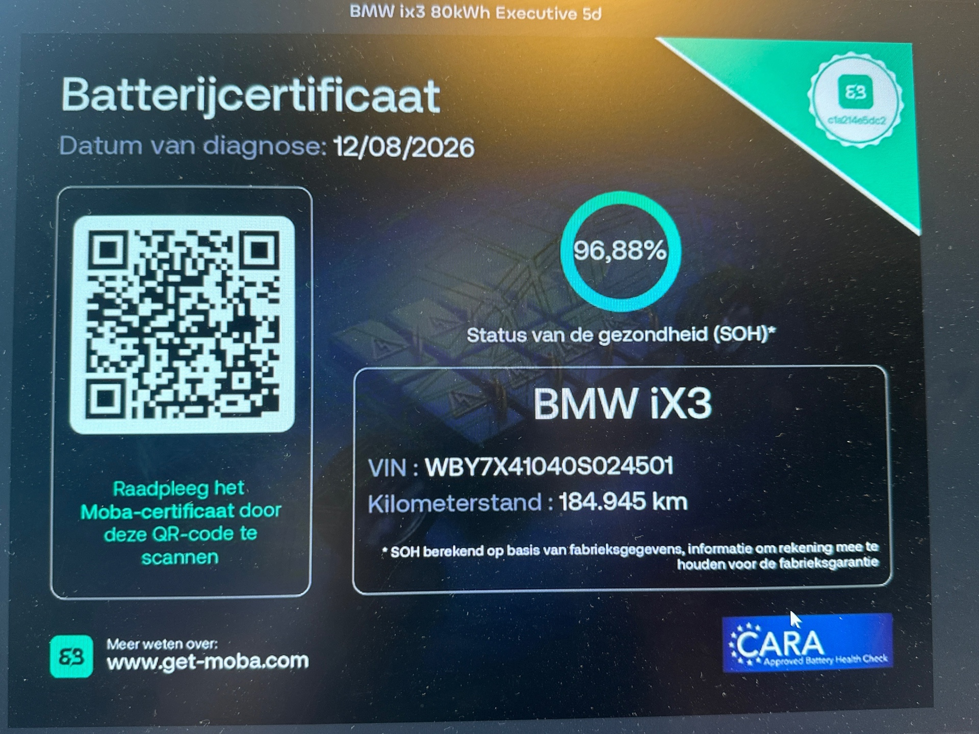 Foto van BMW Ix3