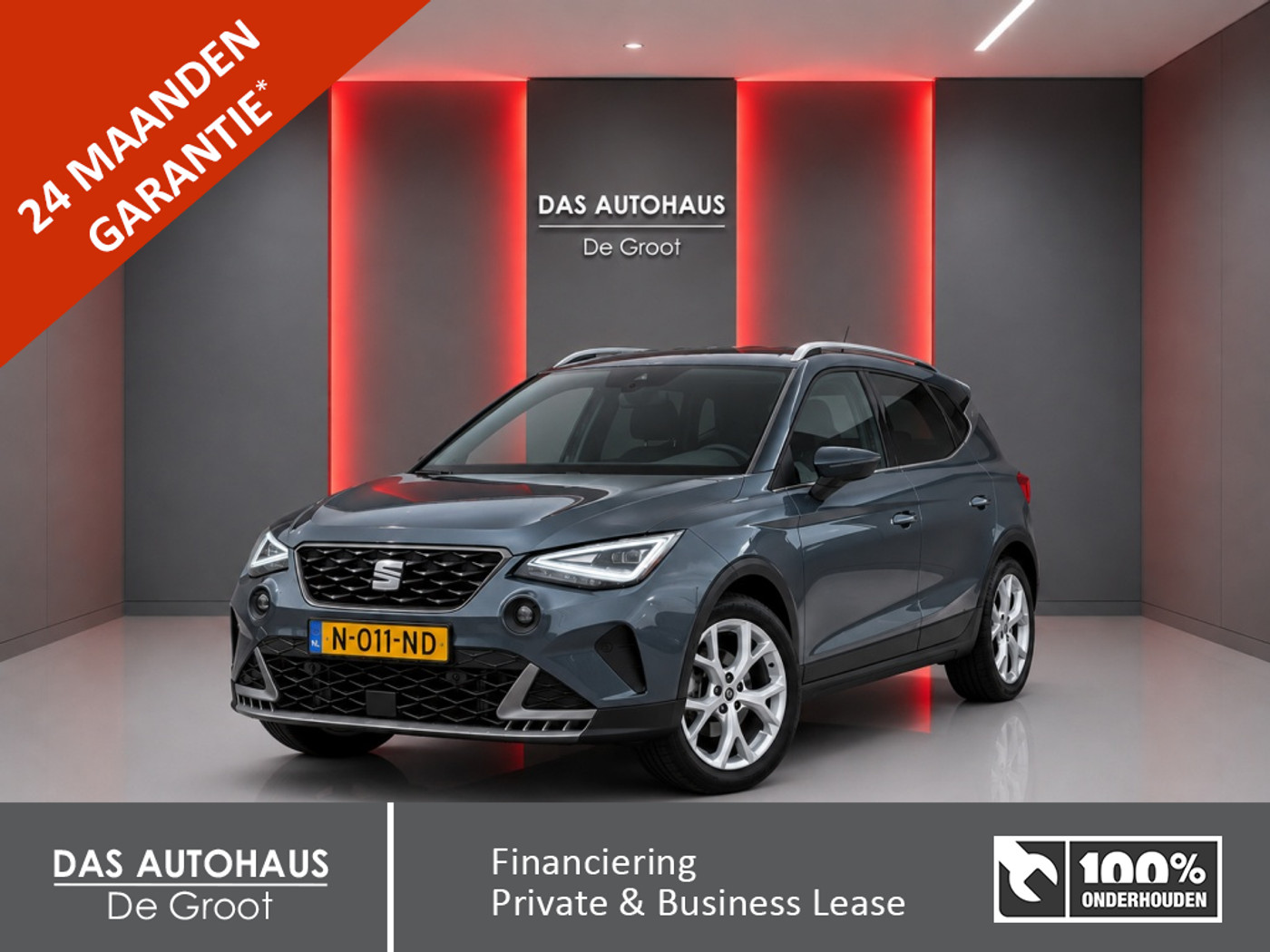 Seat Arona 1.0 TSI 110pk FR | Camera | Carplay | Climate | Cruise | Isofix 2021 - voorkant