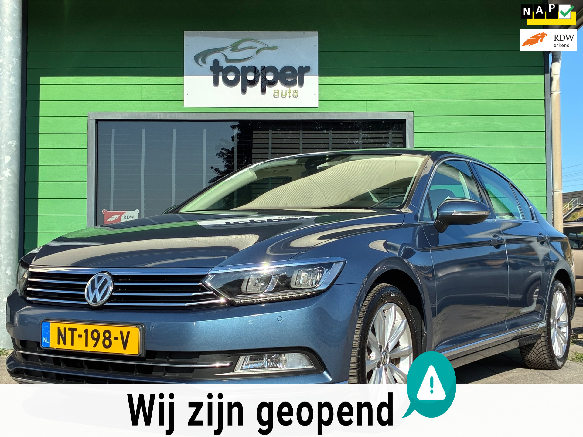 Volkswagen Passat 1.4 TSI ACT Highline|2e Eigenaar|DSG|Navigatie|Camera|Virtual Cockpit|CruiseControl|Climatronic| 2017 - voorkant