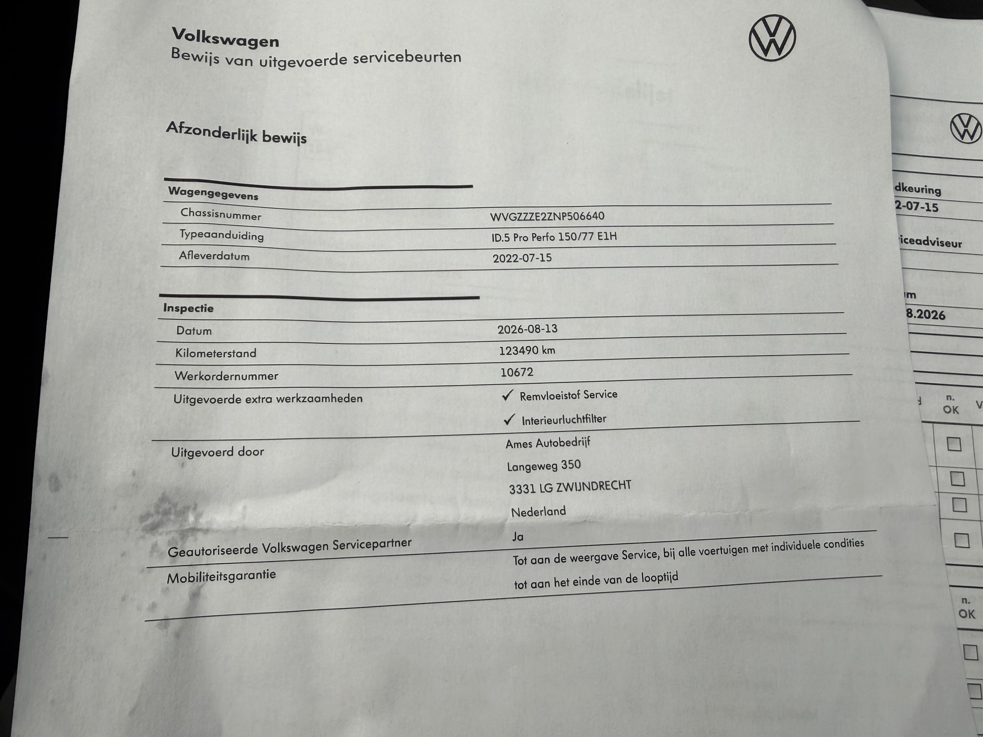 Foto van Volkswagen Id.5 Pro 150 KW