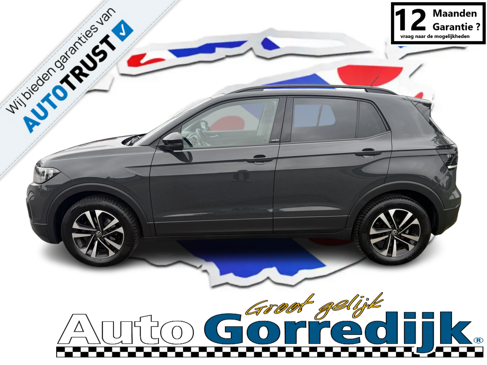 Volkswagen T-cross 1.0 TSI Life DSG AUTOMAAT CRUISE,NAVI,ECC,TREKHAAK 2021 - voorkant