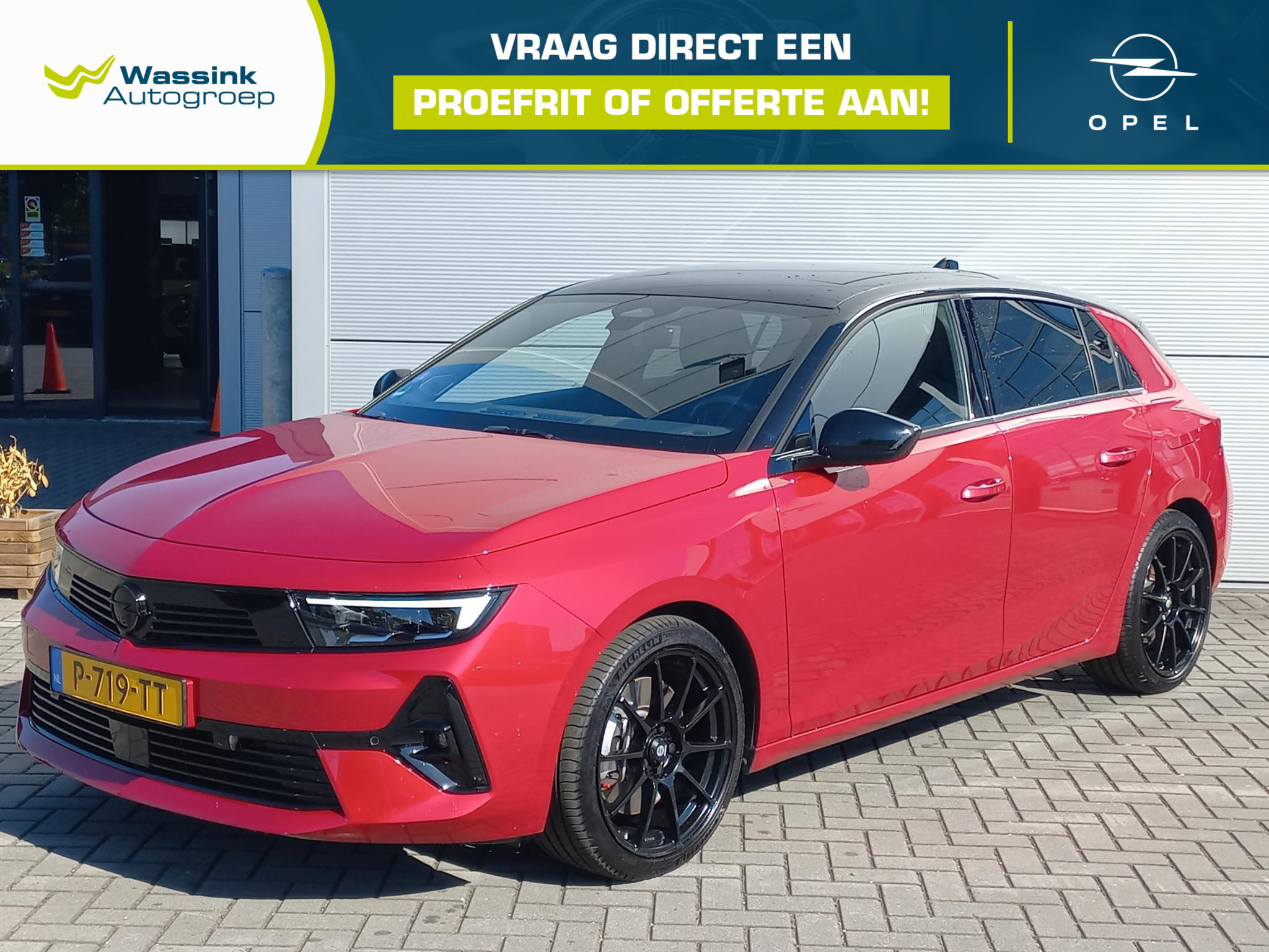Opel Astra 1.6T 180pk Hybride Automaat Ultimate First Edition 2022 - voorkant