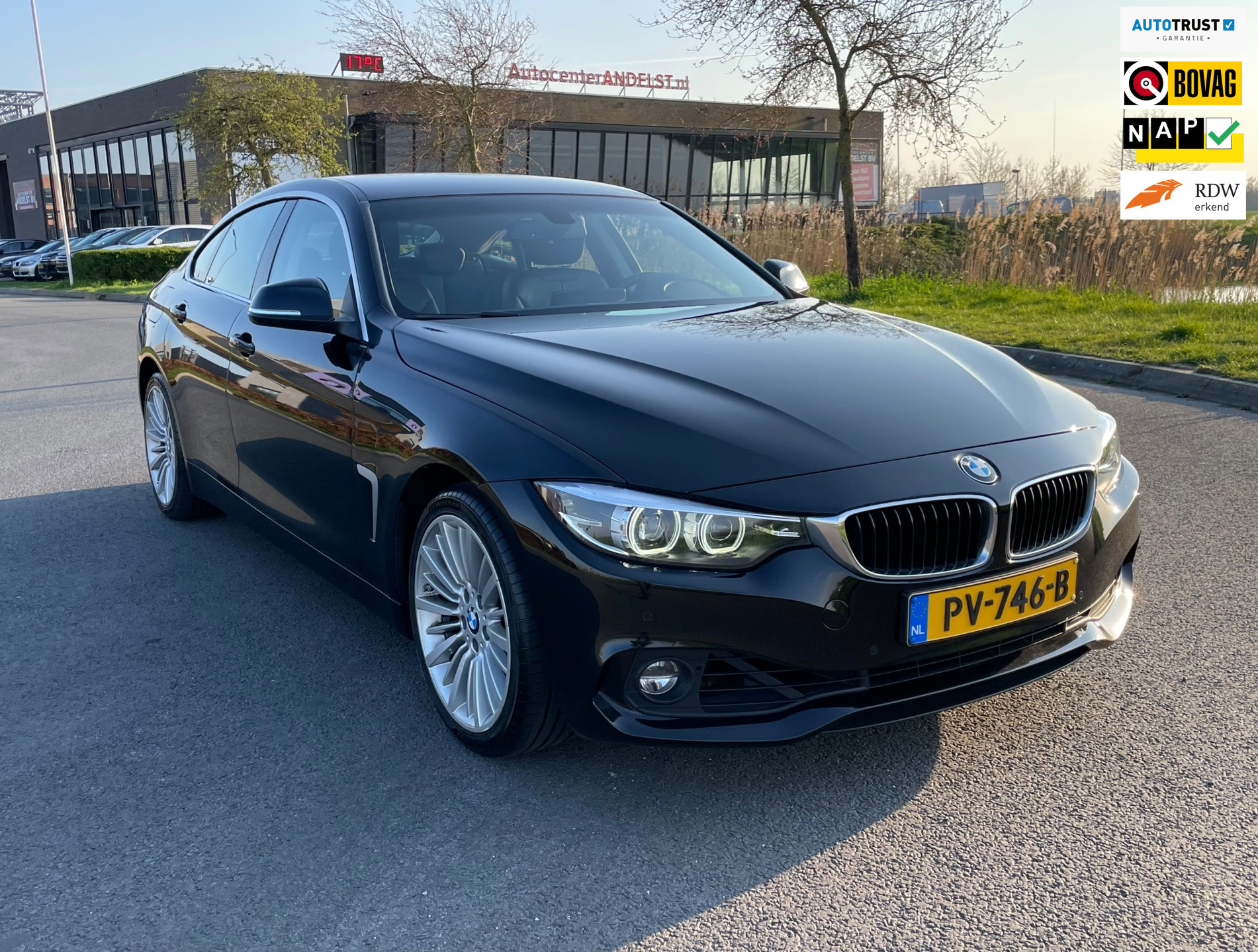 BMW 418i Gran Coupé 418i High Executive, Aut, 5drs, Leder, Cruise, Pdc, Stoelverw, 2e eig afk, Geen import, Nap, Volledig oh! 2017 - voorkant