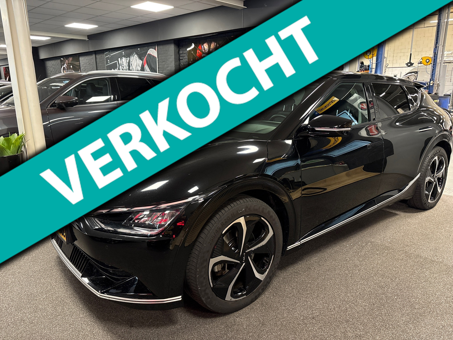 Kia Ev6 Plus Advanced 77.4 kWh/pano/leer/merdian/memory/stoelkoeling 2022 - voorkant
