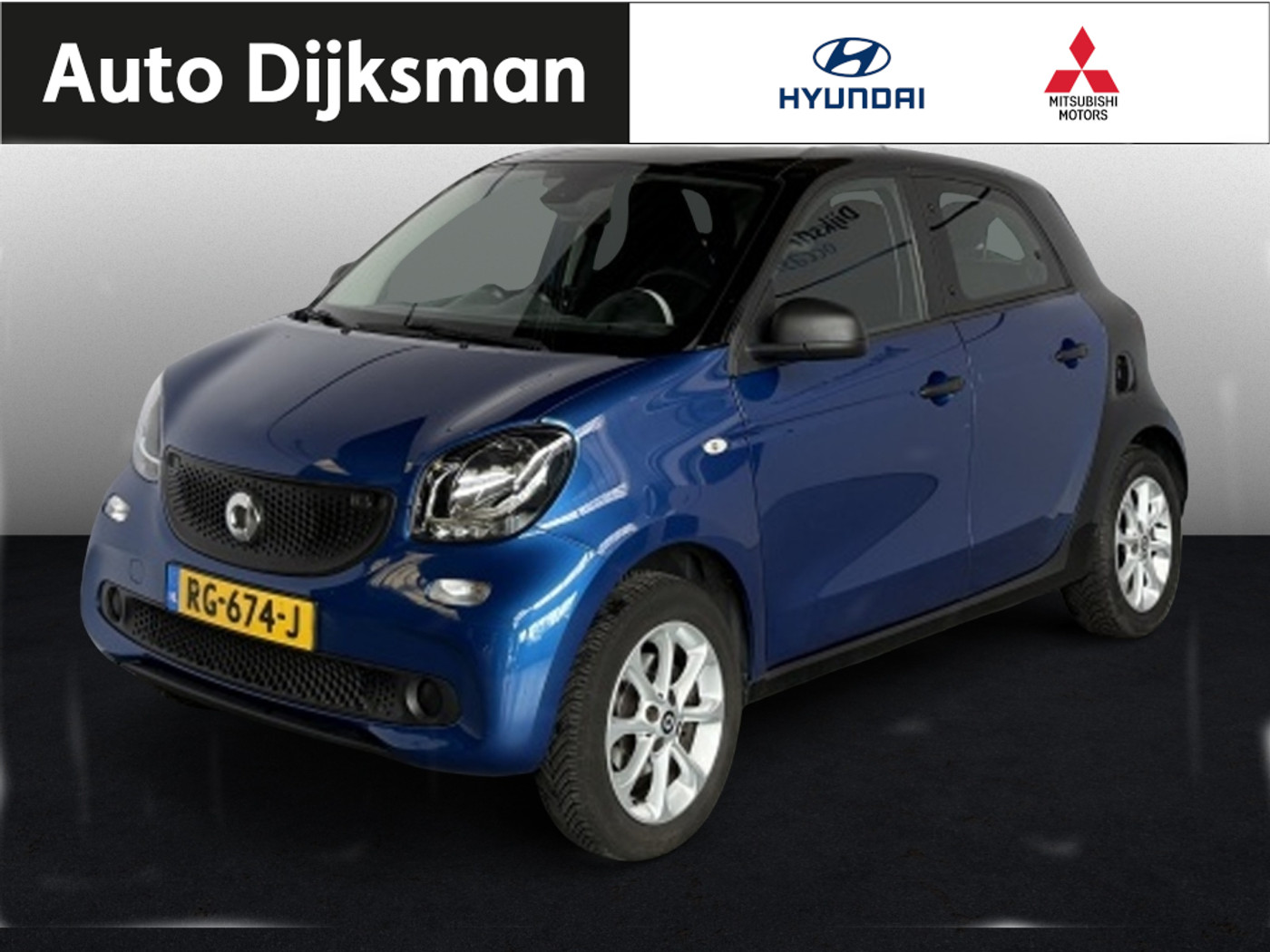Smart Forfour 1.0 Pure 2017 - voorkant