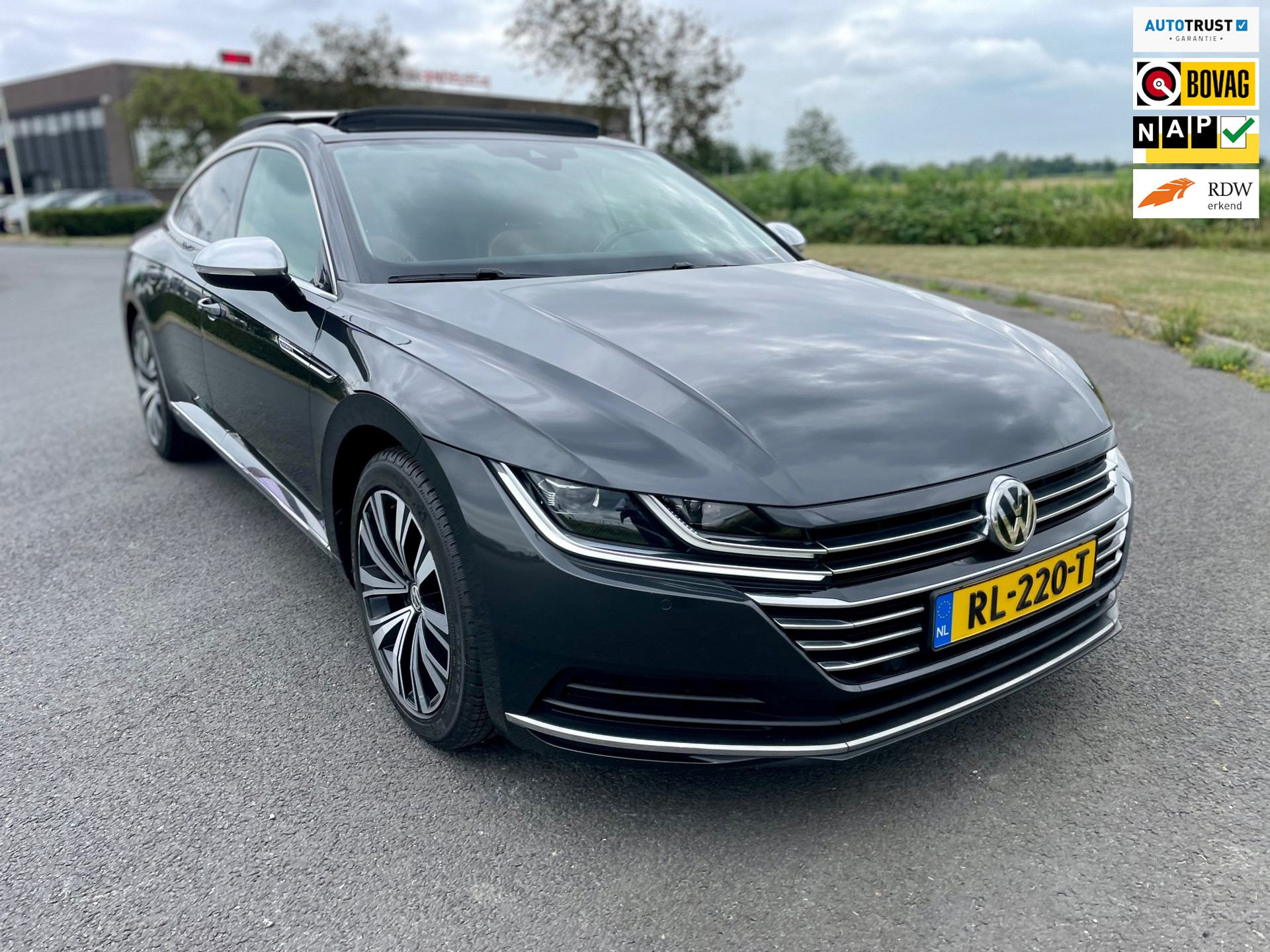 Volkswagen Arteon 2.0 TSI Business Line, Aut, Open dak, Leder, Acc, Stoelver, Led, 1e eig afk, Geen import, Nap, Volledig oh, Vol! 2018 - voorkant