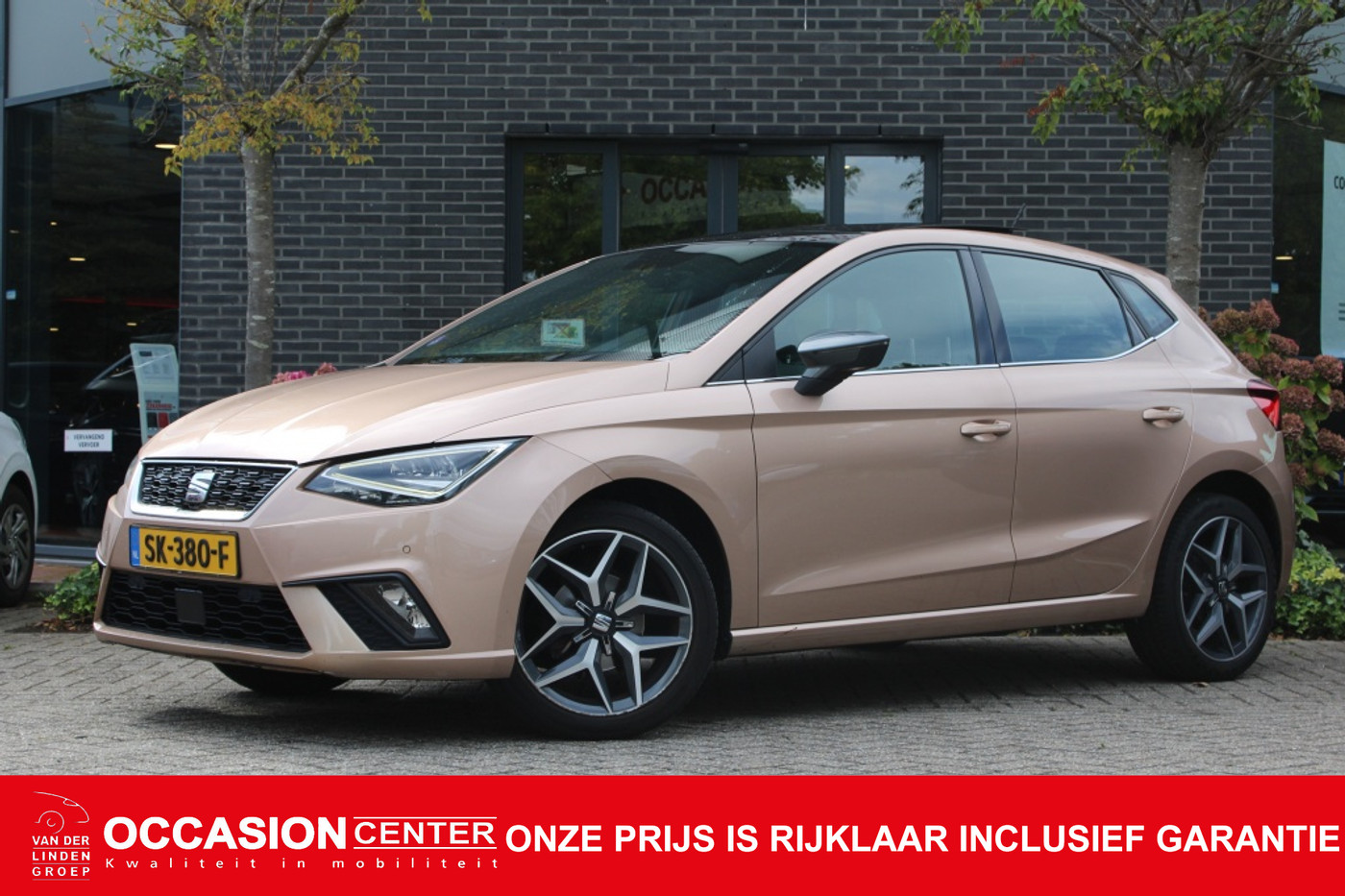 Seat Ibiza 1.0 TSI Excellence Pano/Led/Carplay/Navi/Pdc 2x/17" "RIJKLAAR" 2018 - voorkant