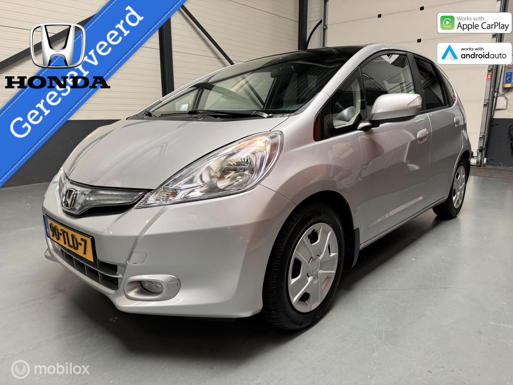 Honda Jazz Hybrid 1.4 Hybrid Exclusive Leer|Pano|CarPlay-Android 2012 - voorkant