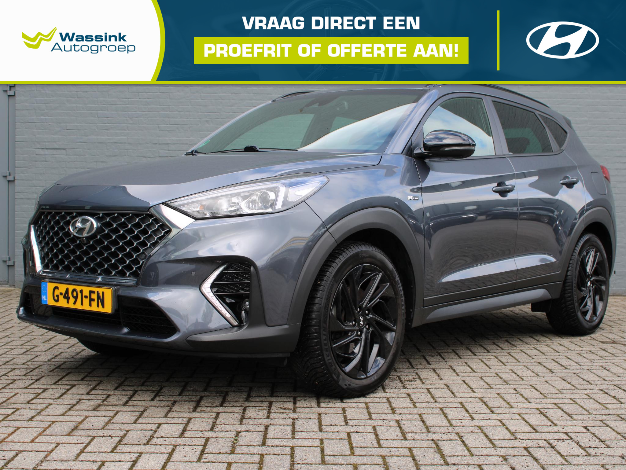Hyundai Tucson 1.6 T-GDI N-Line 2019 - voorkant