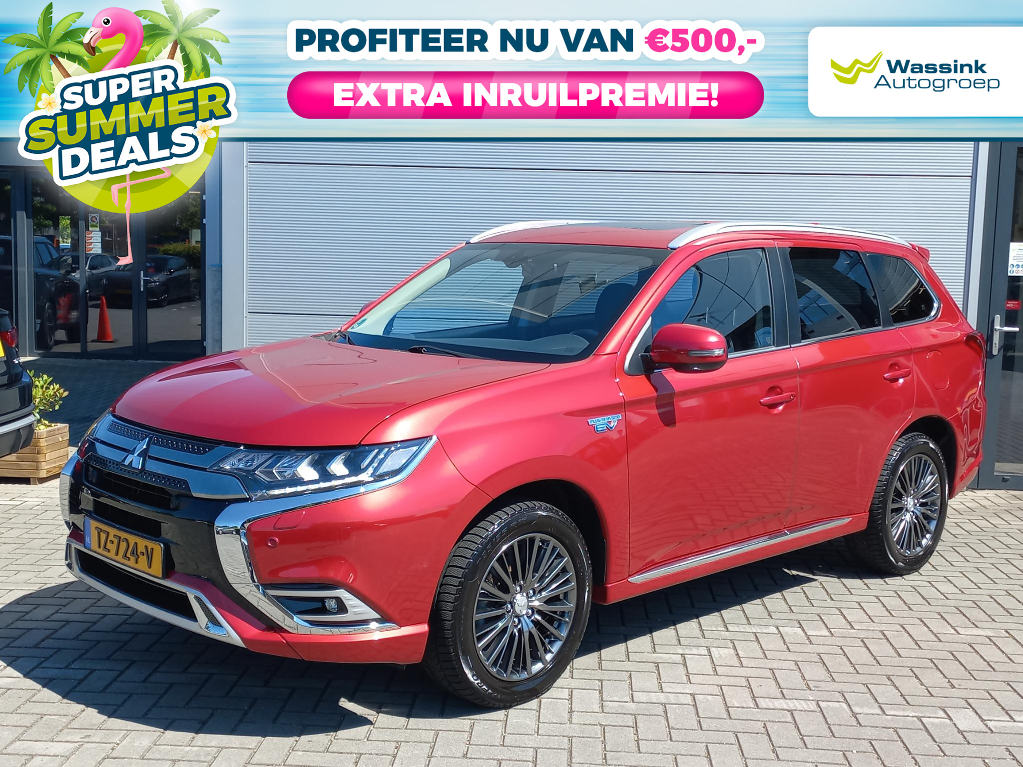 Mitsubishi Mitsubishi Outlander 2.4 PHEV 240pk 4WD Automaat Intens+ | 2018 - voorkant