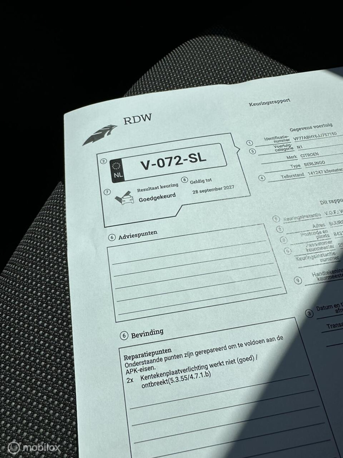 Foto van Citroen Berlingo