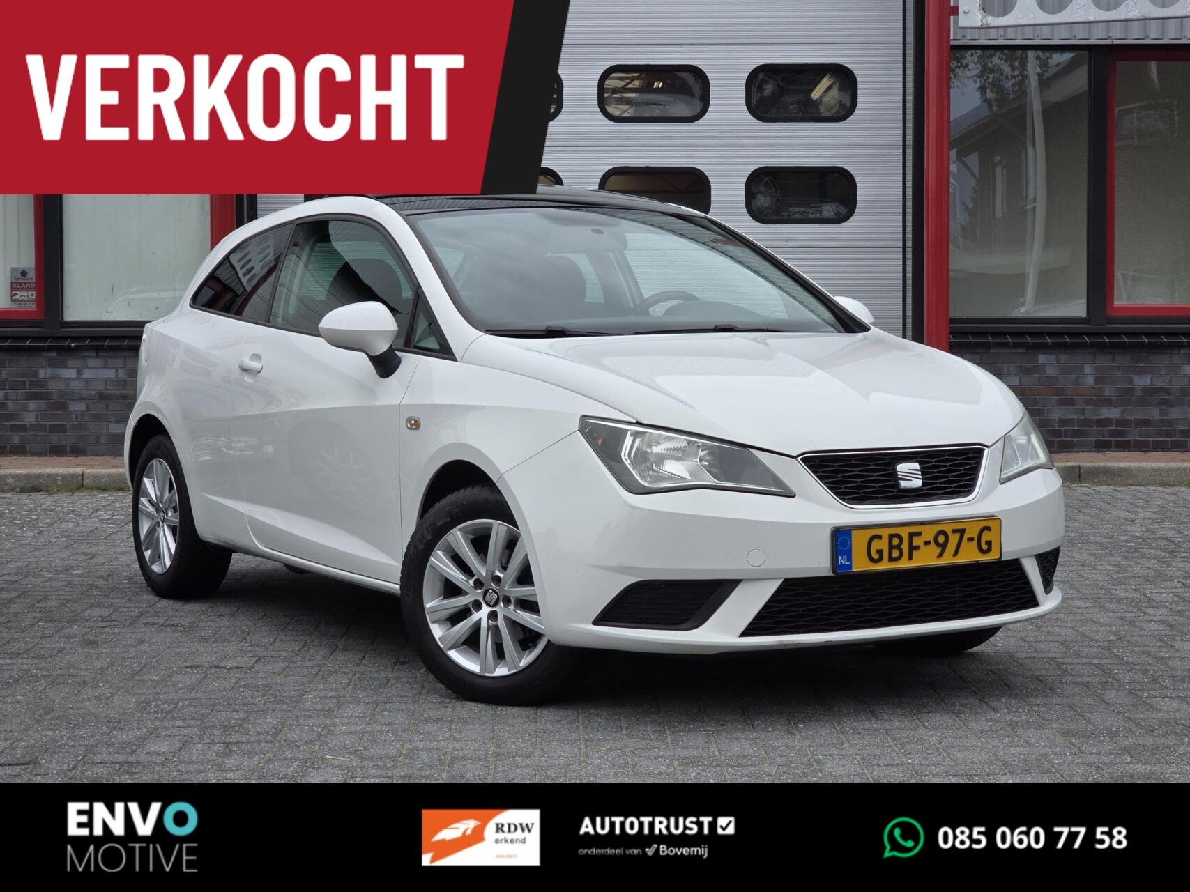 Seat Ibiza 1.2 Reference Airco/Panoramadak/Lichtmetaal 2012 - voorkant