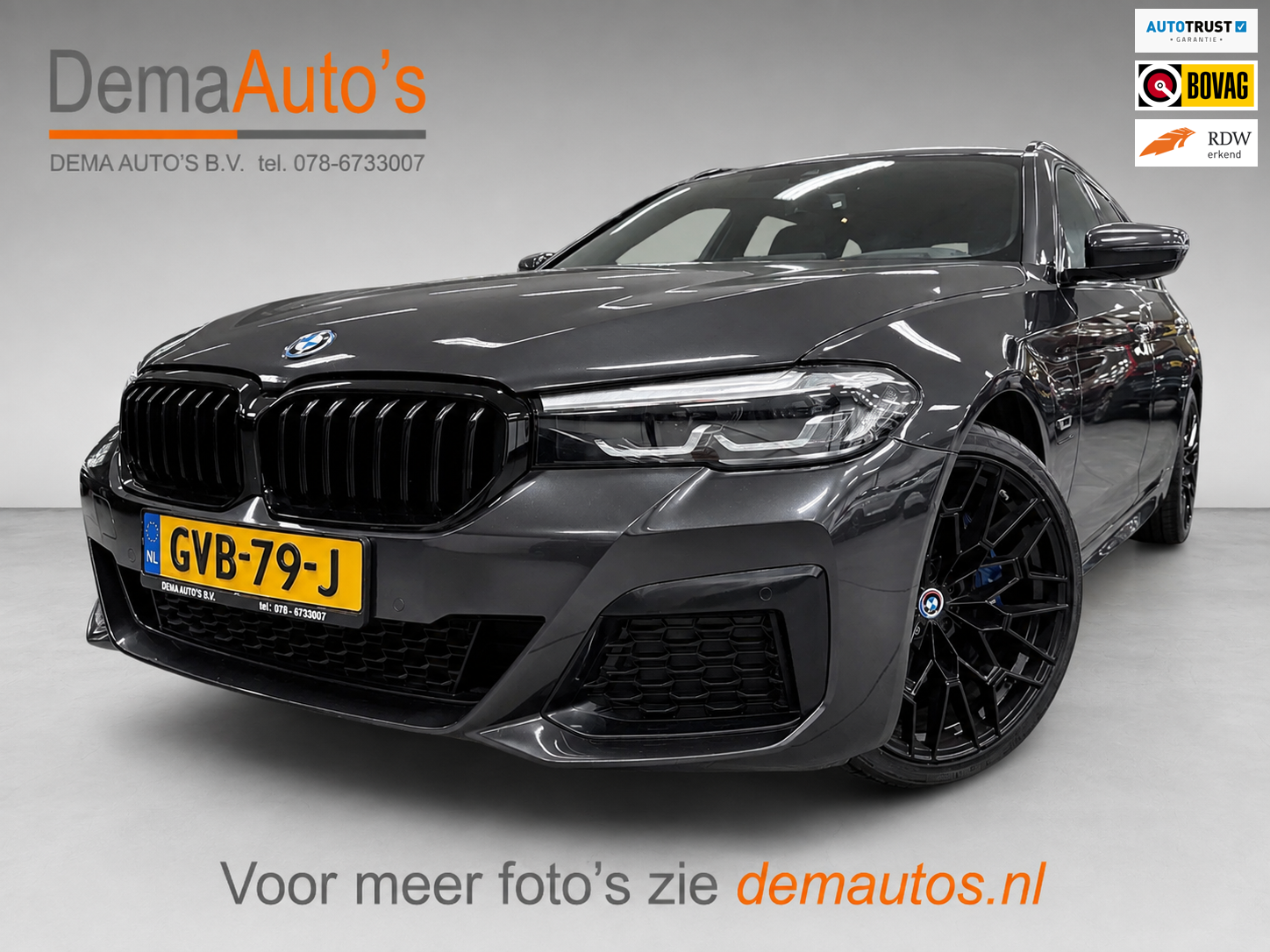 BMW 530e 530e M-SPORT 20'' SOH-TEST/PANO/NAVI/CAM/DAB/CARPLAY/ECC/PDC/CRUISE/// 2021 - voorkant