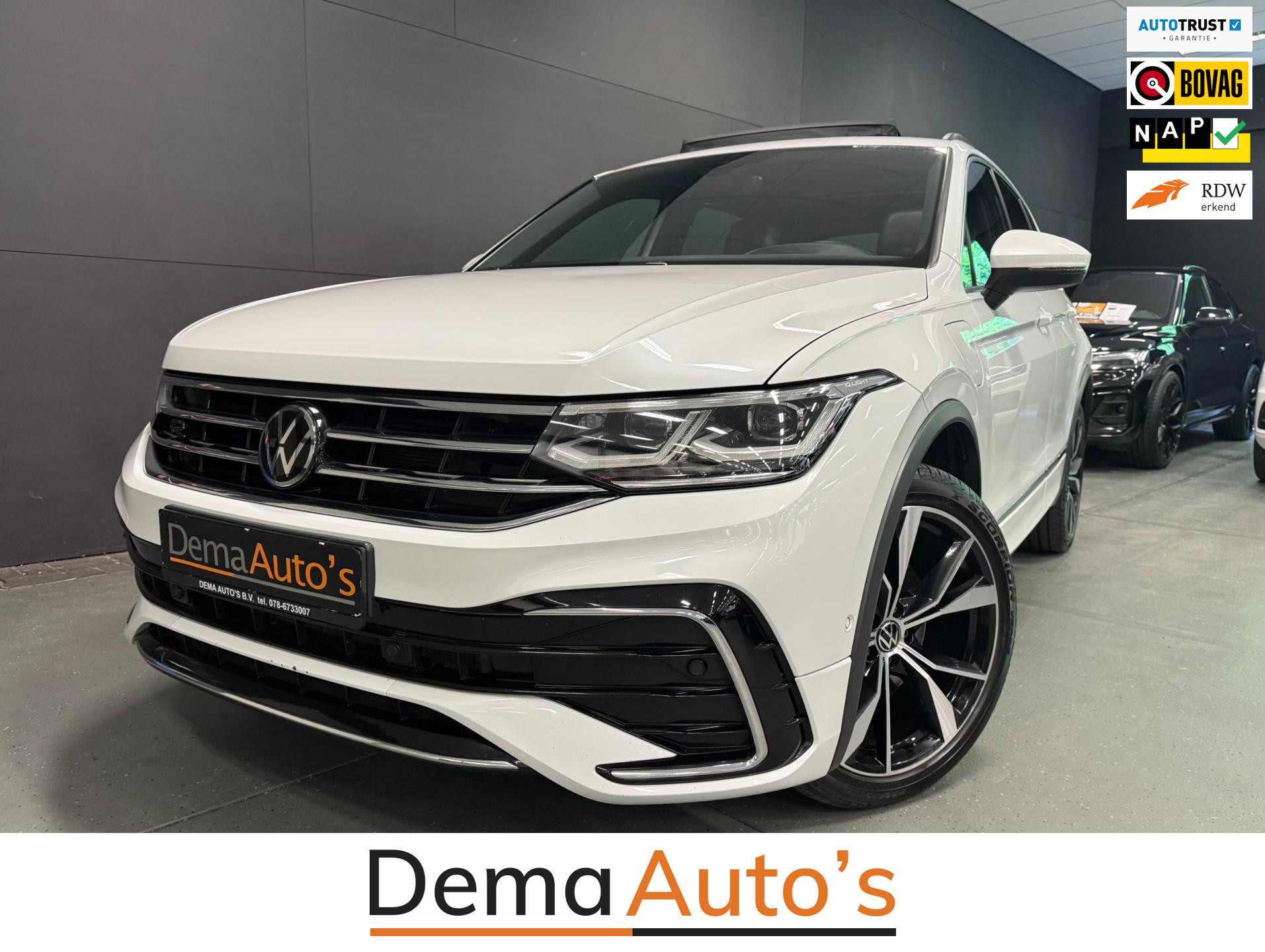Volkswagen Tiguan 1.4 TSI eHybrid 2XR-LINE SOH-TEST/PANO/NAVI/V-COCKPIT/DAB/CARPLAY/H-UP/CAM/// 2022 - voorkant