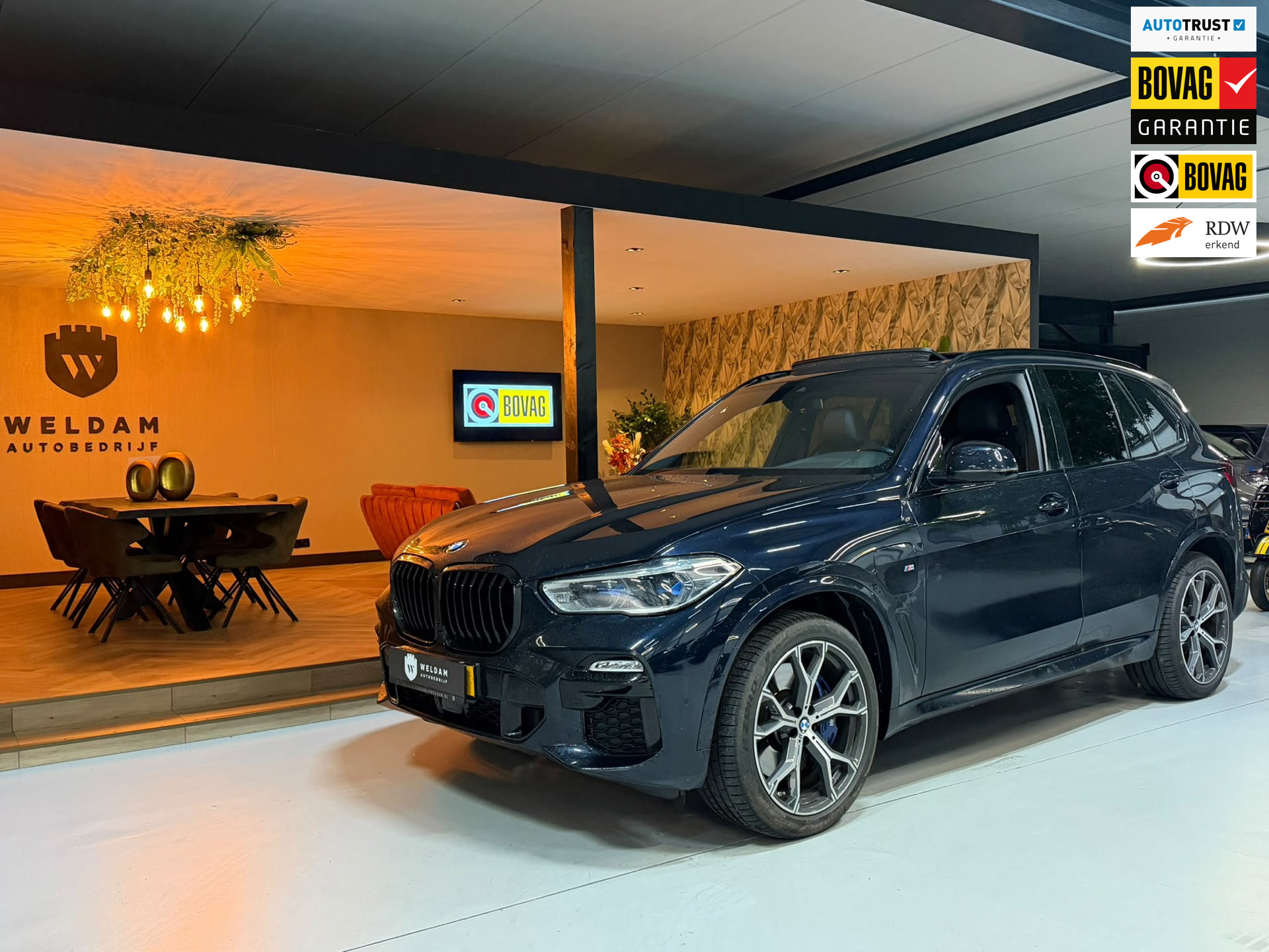 BMW X5 XDrive45e High Executive M-Pakket Garantie Pano Memory HK Audio Sfeer Carplay Camera Elek Achterklep StoelVW Leder Rijklaar 2021 - voorkant