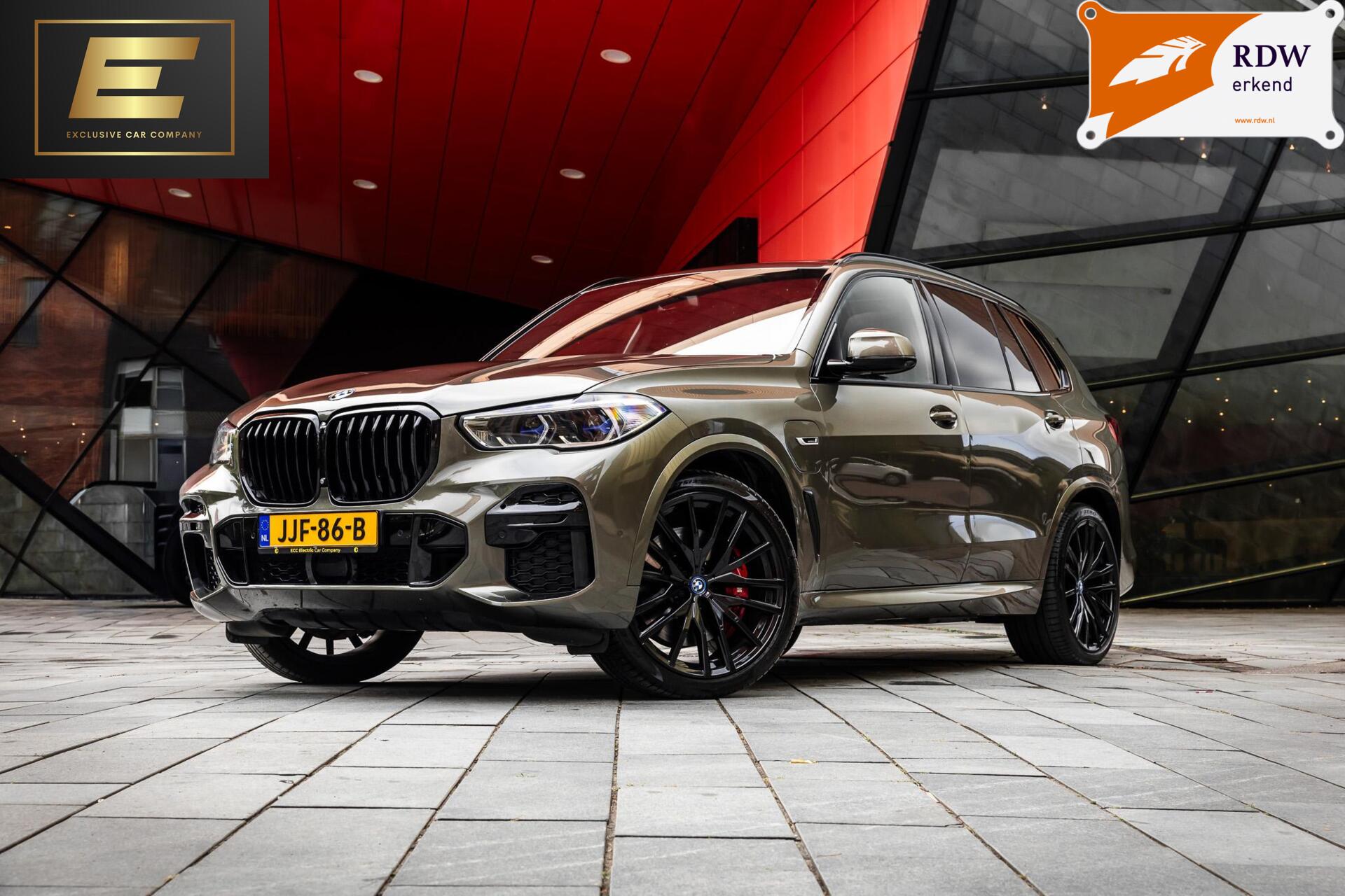 BMW X5 Xdrive45e xDrive45e High Executive | Gekoelde bekerhouder | Panodak | Manhattan Grey 2021 - voorkant