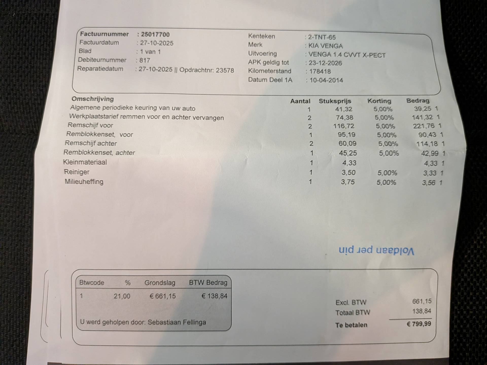 Foto van Kia Venga