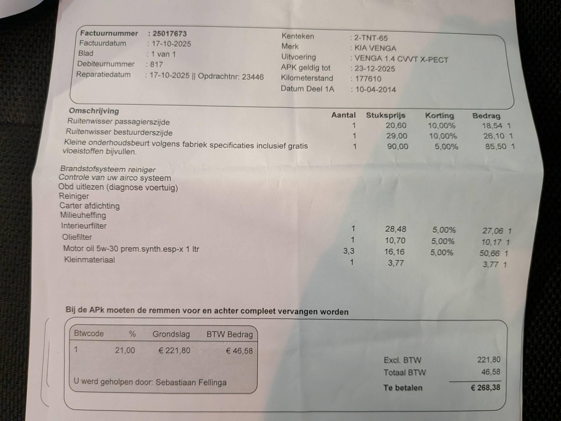 Foto van Kia Venga
