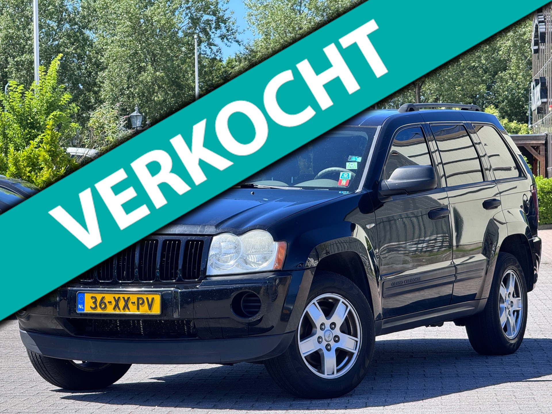 Jeep Grand Cherokee 3.7 V6 Laredo | Leder elektrische stoelen | G3 Prins LPG | Parkeersensoren | Airco | Elektrische ramen 2006 - voorkant