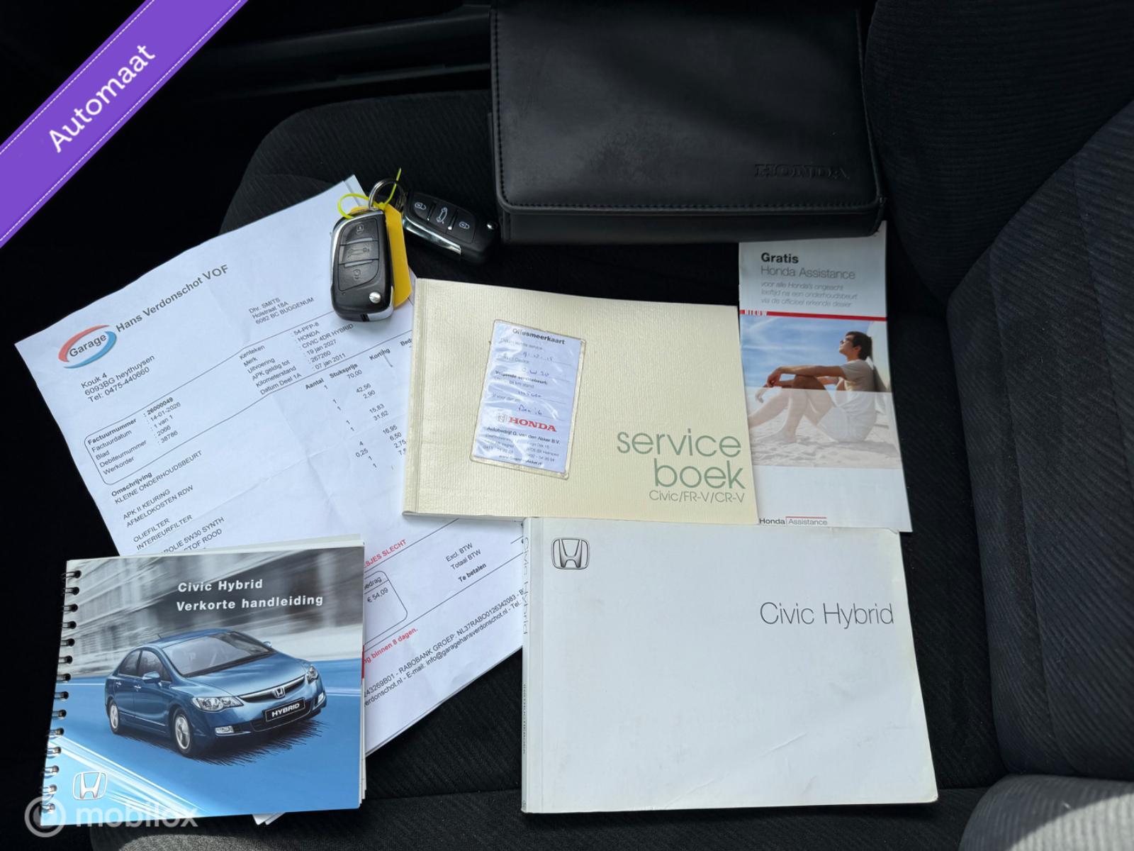 Foto van Honda Civic 4dr Hybrid