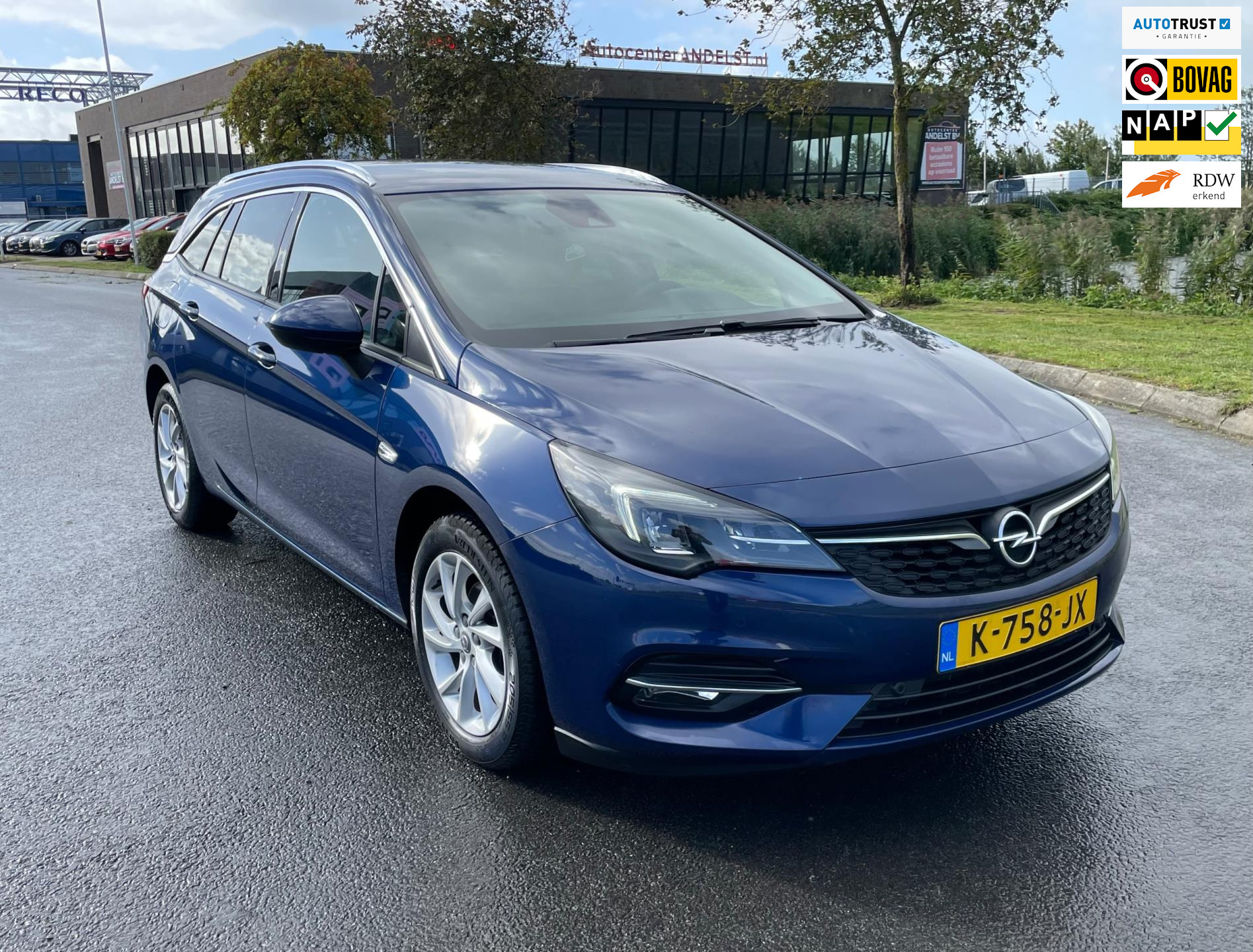 Opel Astra Sports Tourer 1.2 Business Elegance, Cam, Cruise, Climate, Navi, Carplay, 1e eig afk, Geen import, Nap, Volledig oh! 2021 - voorkant