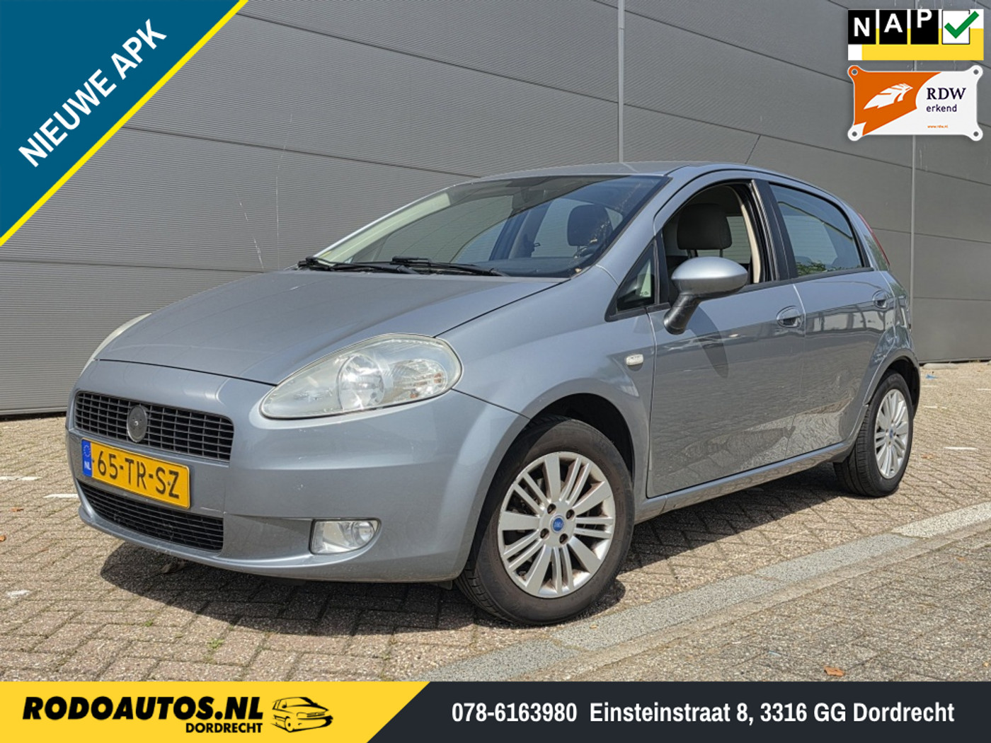 Fiat Fiat Punto 1.4 Ed. Blue & Me 5Drs Airco Nw APK ✅ 2007 - voorkant