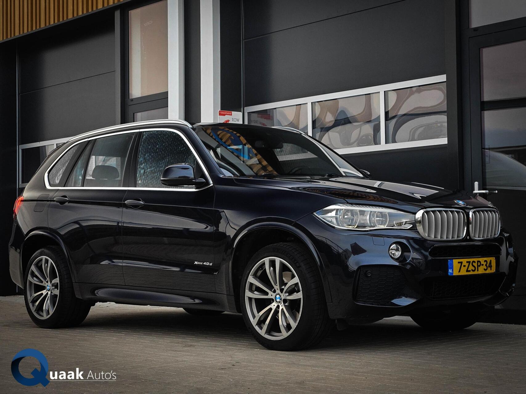BMW X5 Xdrive40d 40D xDrive M-Sport | HUD | COMFORTZETELS | PANO | LED | CARBONSCHWARZ METTALIC | TREKHAAK | MEMORY 2015 - voorkant