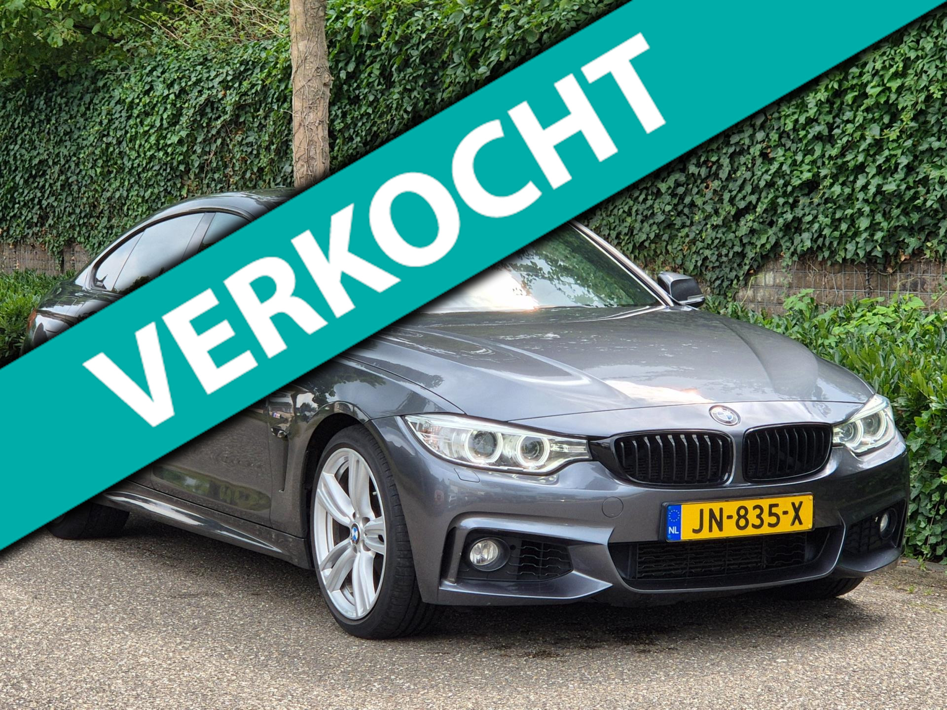 BMW 4-serie Gran Coupé M Sport Alcantara 18inch B38 LCI NAP Navigatie PDC Automaat 2016 - voorkant