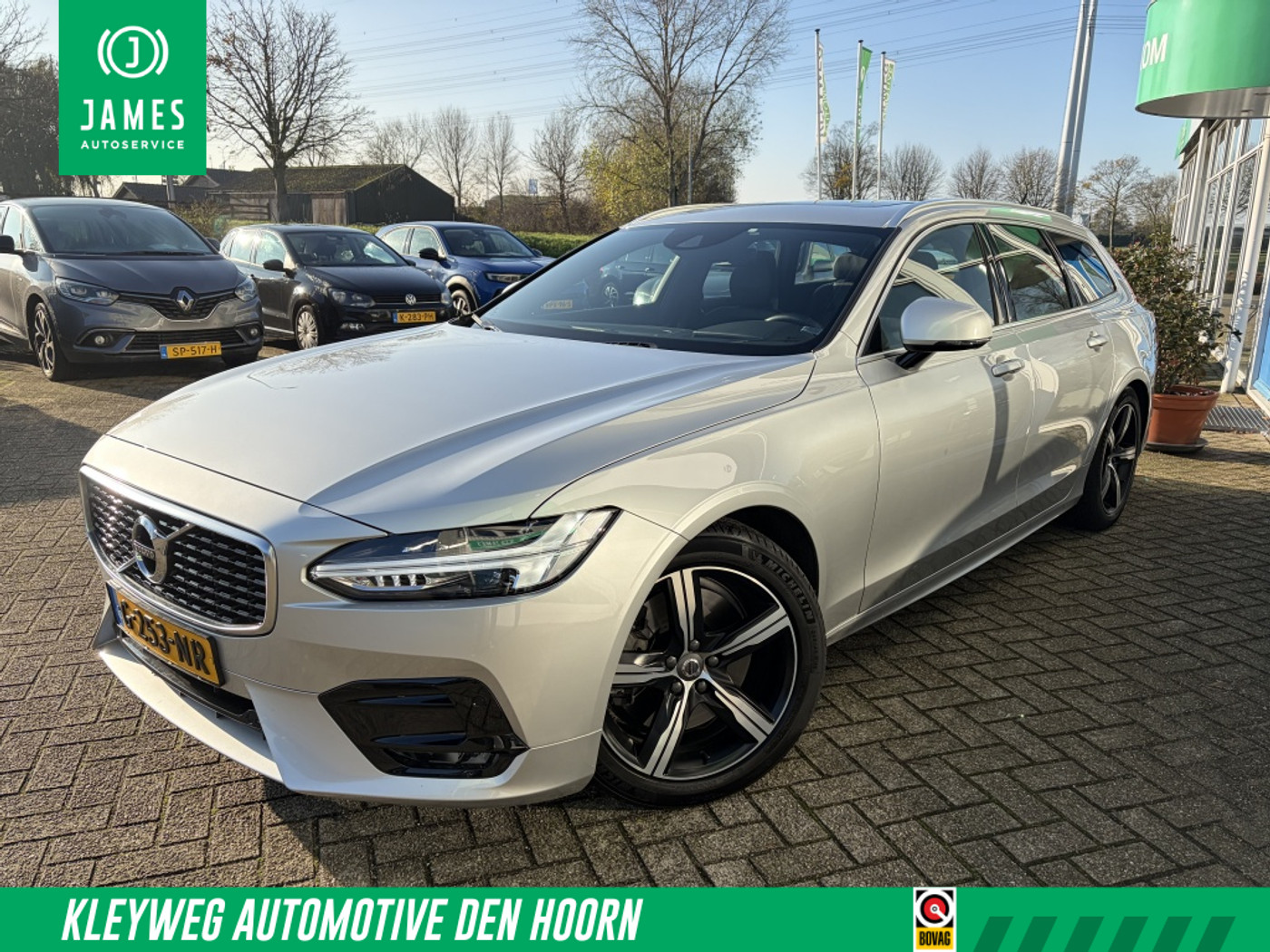 Volvo V90 2.0 T4 Business Sp. R-Design, Trekhaak, Pano, Polestar Eng. 2019 - voorkant