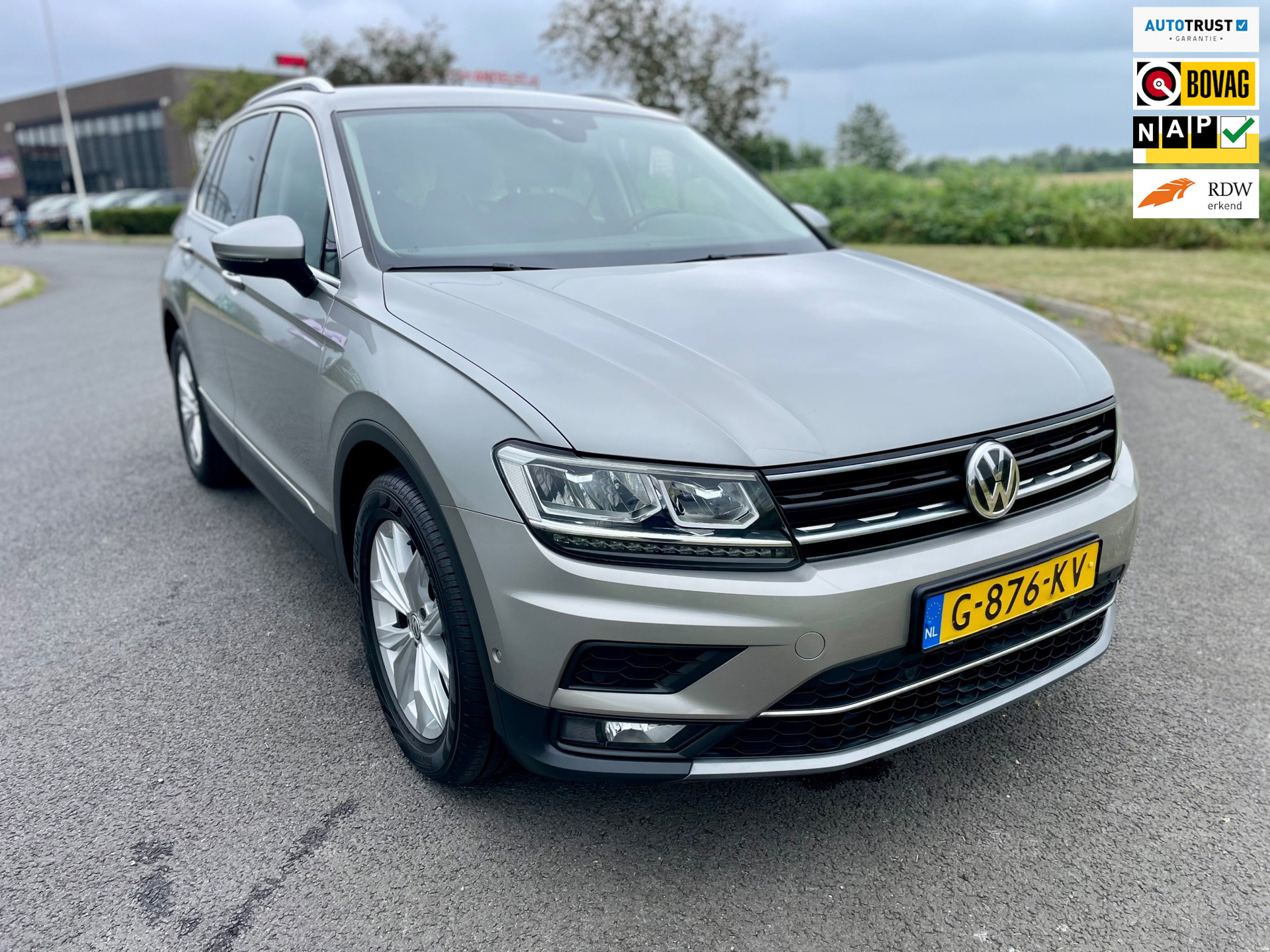 Volkswagen Tiguan 1.5 TSI ACT Highline, Aut, Acc, Cam, Navi, Pdc, Stoelvrw, Leder, LED, 1e eig afk, Geen import, Nap, Volledig oh! 2019 - voorkant