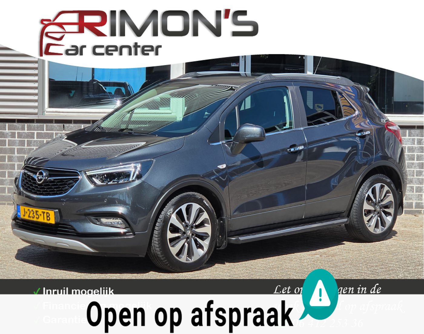 Opel Mokka X 1.4 Turbo Automaat Carplay Leder Trekhaak Camera 2017 - voorkant